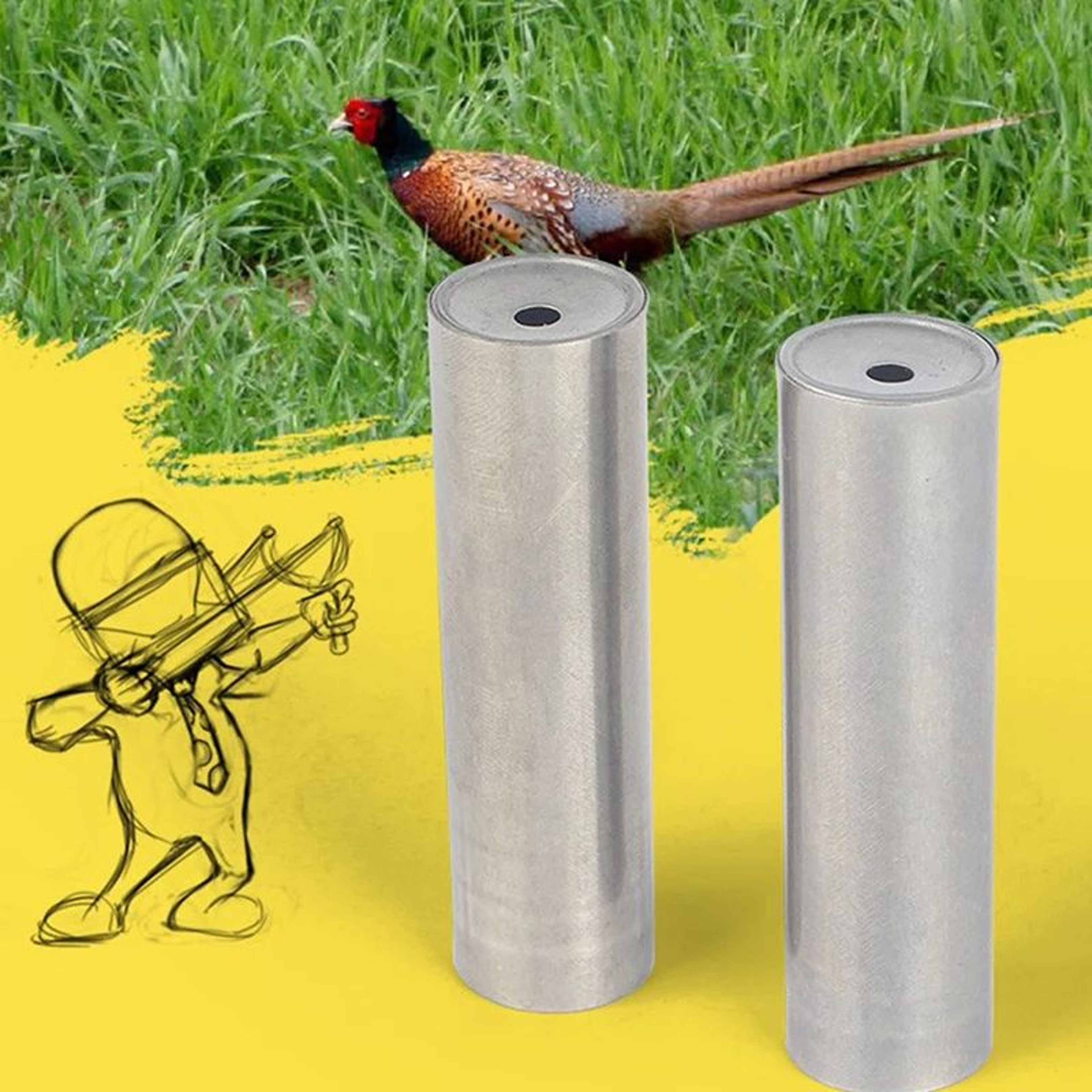 Stainless Steel Pheasant Hunting Whistle  Realistic Bird Call Whistle For Hunters  Outdoor Bird Tra 3