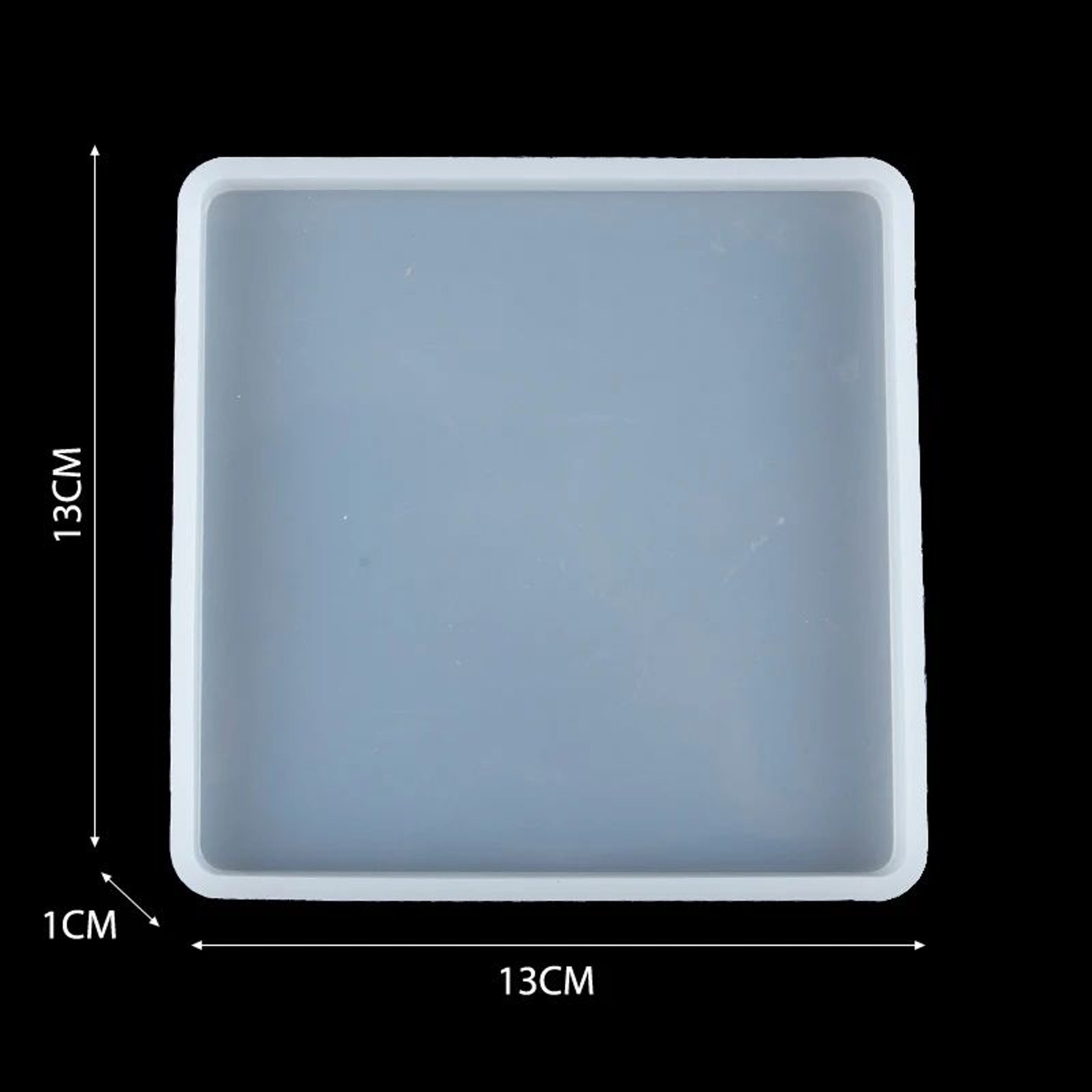 Square Silicone Resin Casting Mold Set For Coasters  Trays  Flexible Epoxy Mold For DIY Jewelry  De 8
