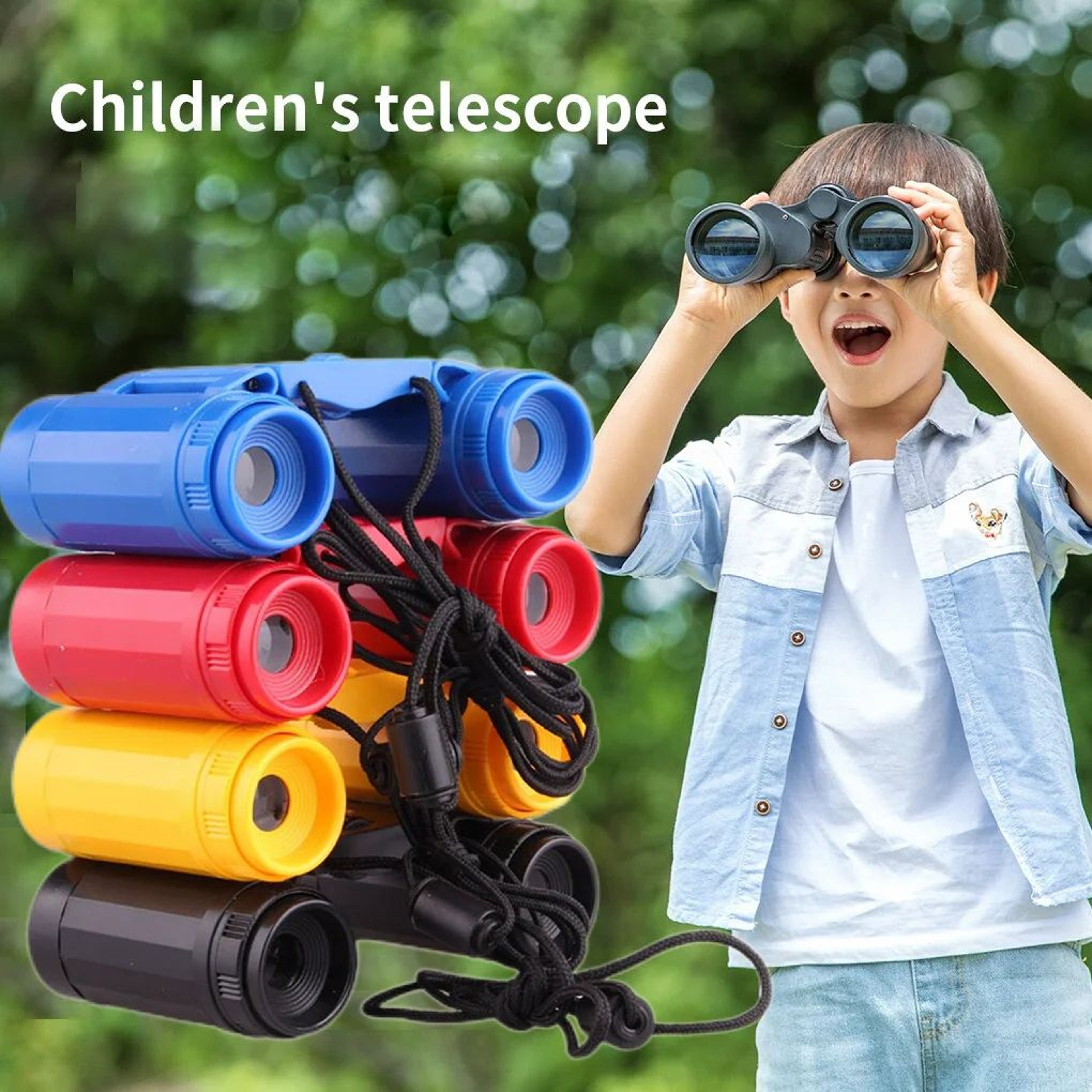 Foldable Kids Binoculars For Bird Watching  Compact Childrens Telescope For Outdoor Adventures 0
