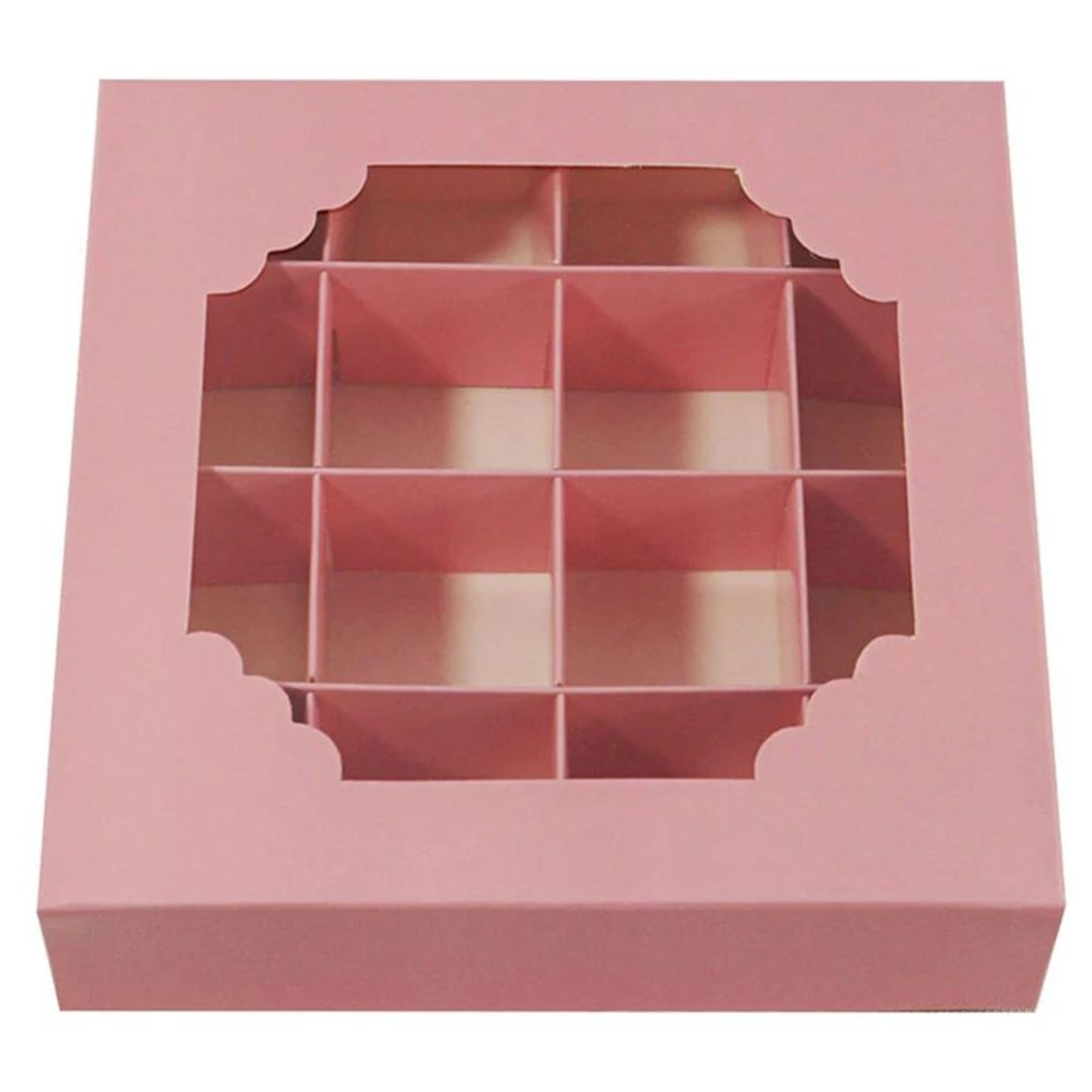 16Grid Cupcake Box With Window  ClearTop Chocolate Gift Box With Dividers For Candy Cookies  Party  7