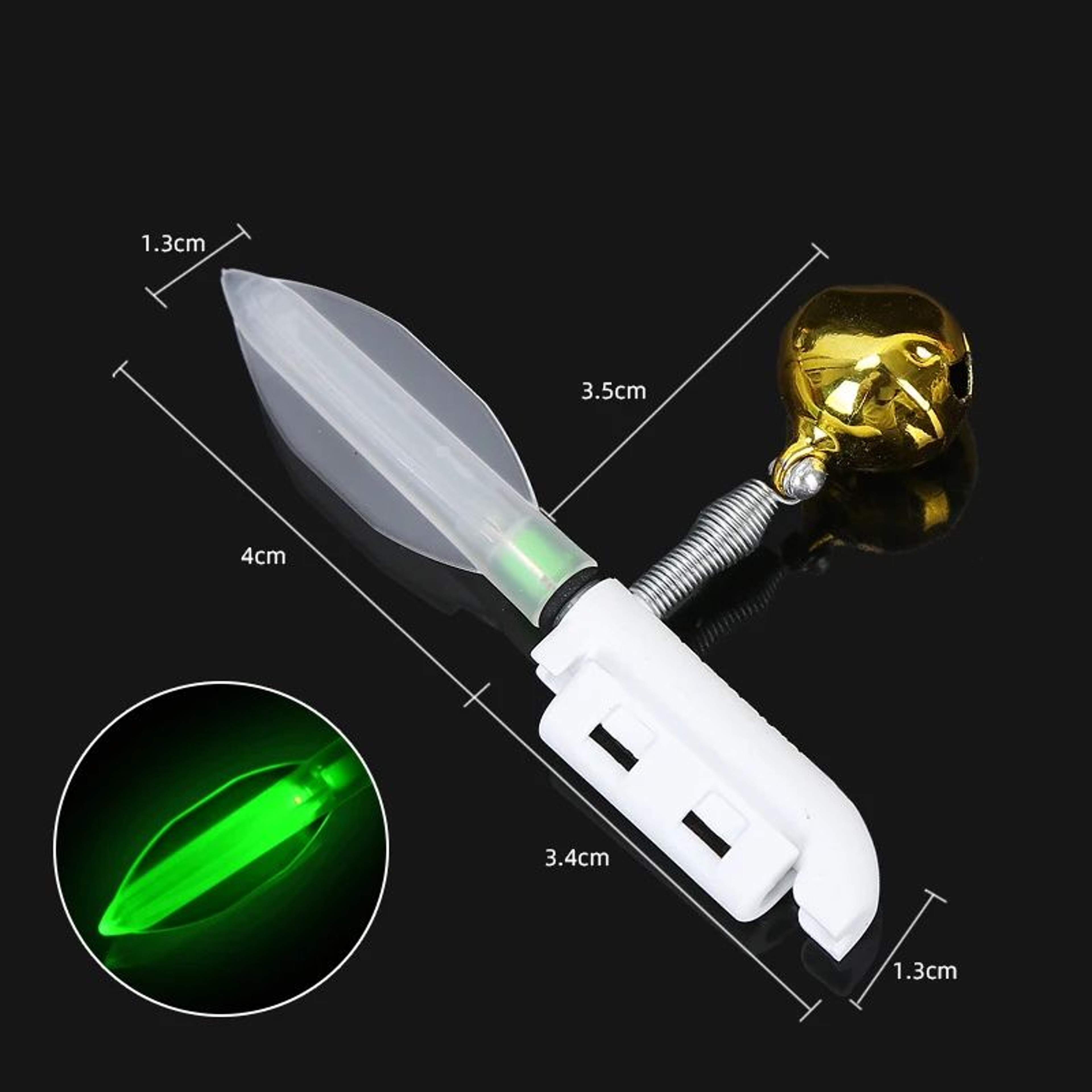 Waterproof ClipOn LED Fishing Rod Light For Night Fishing BiteIndicator Rod Tip Light 11