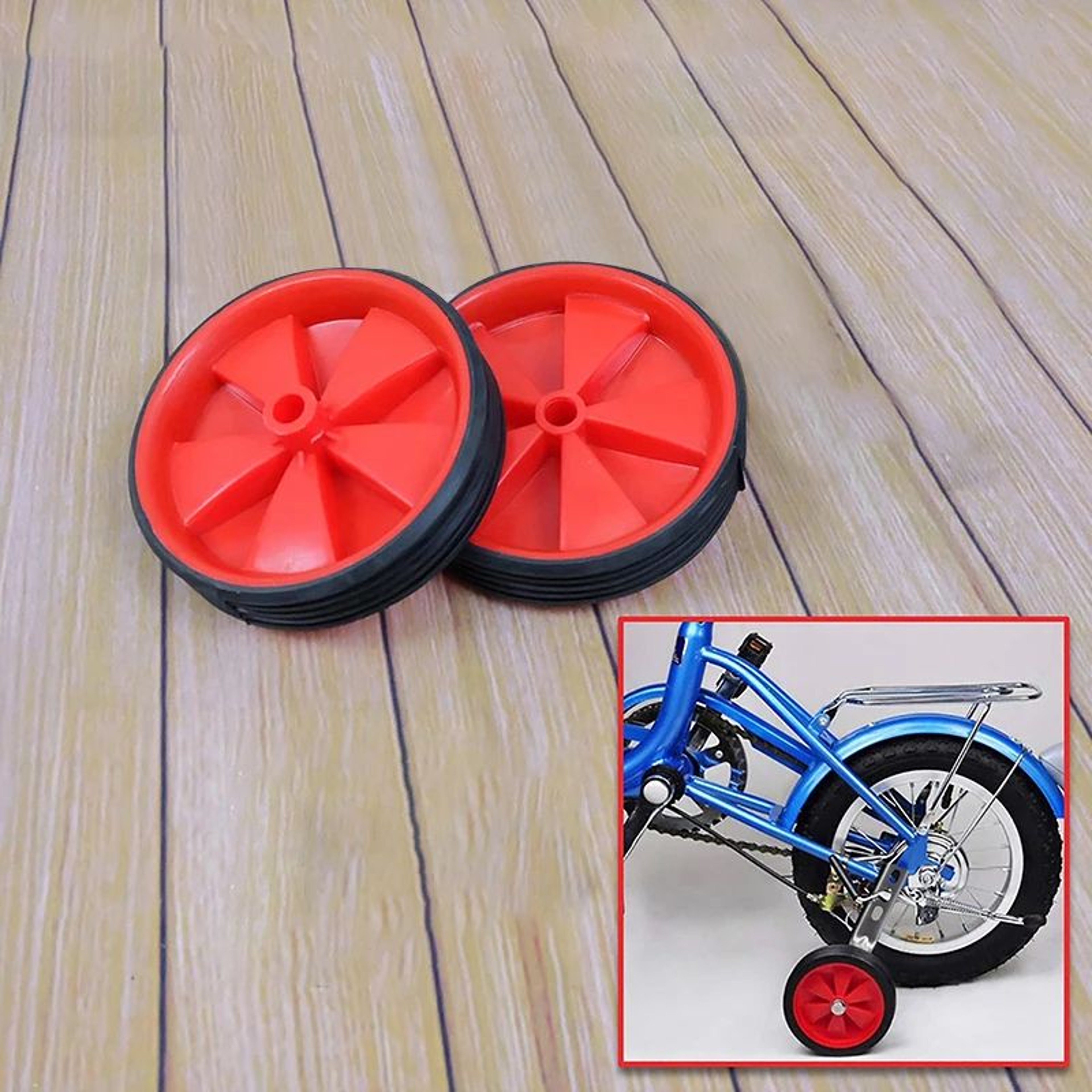 Adjustable Bicycle Training Wheels For Kids  Durable Stabilizer Side Wheels For Safer Faster Learni 1