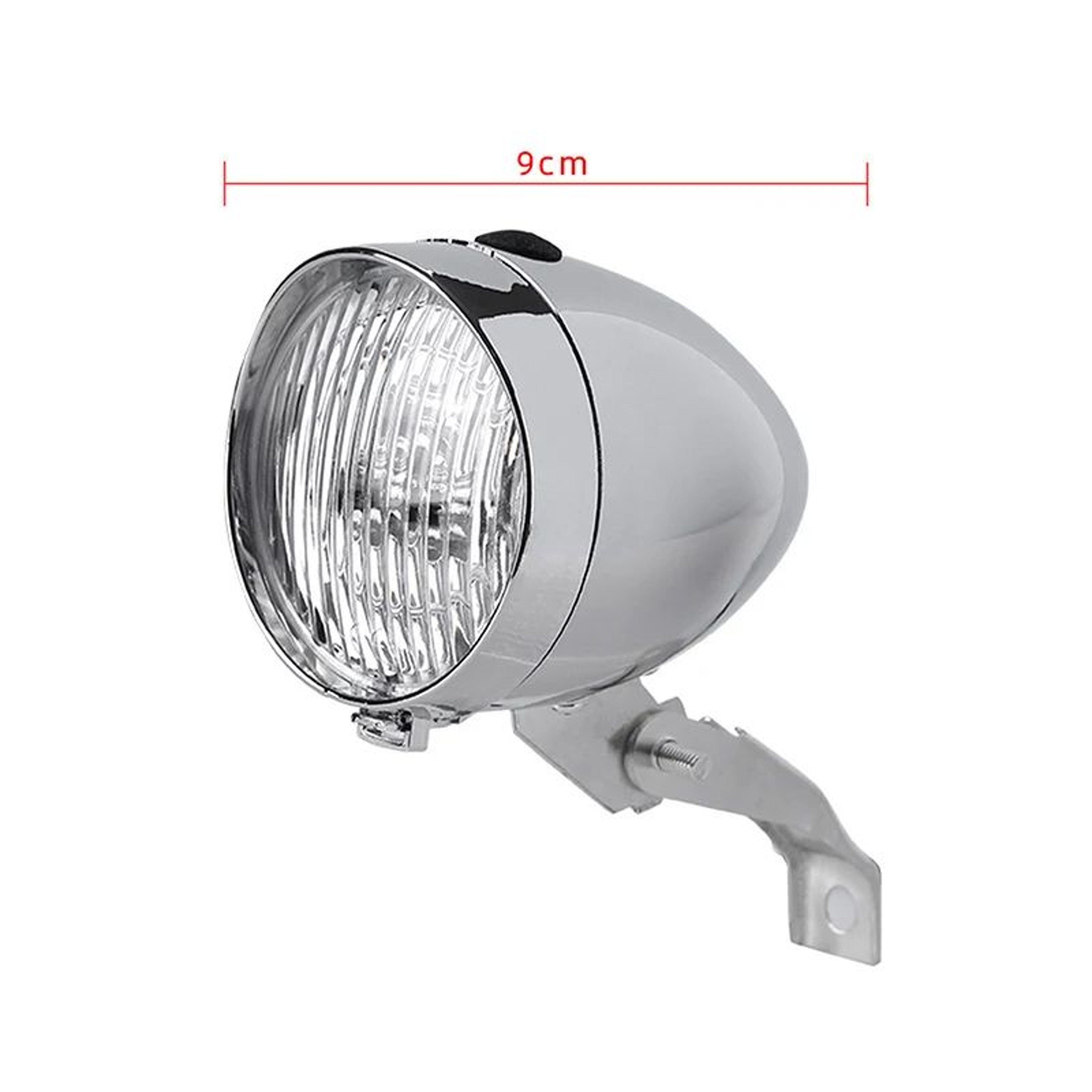 Retro 3LED Waterproof Bike Headlight  Rear Safety Lamp  Vintage ABS Shell Bike Front Light 6