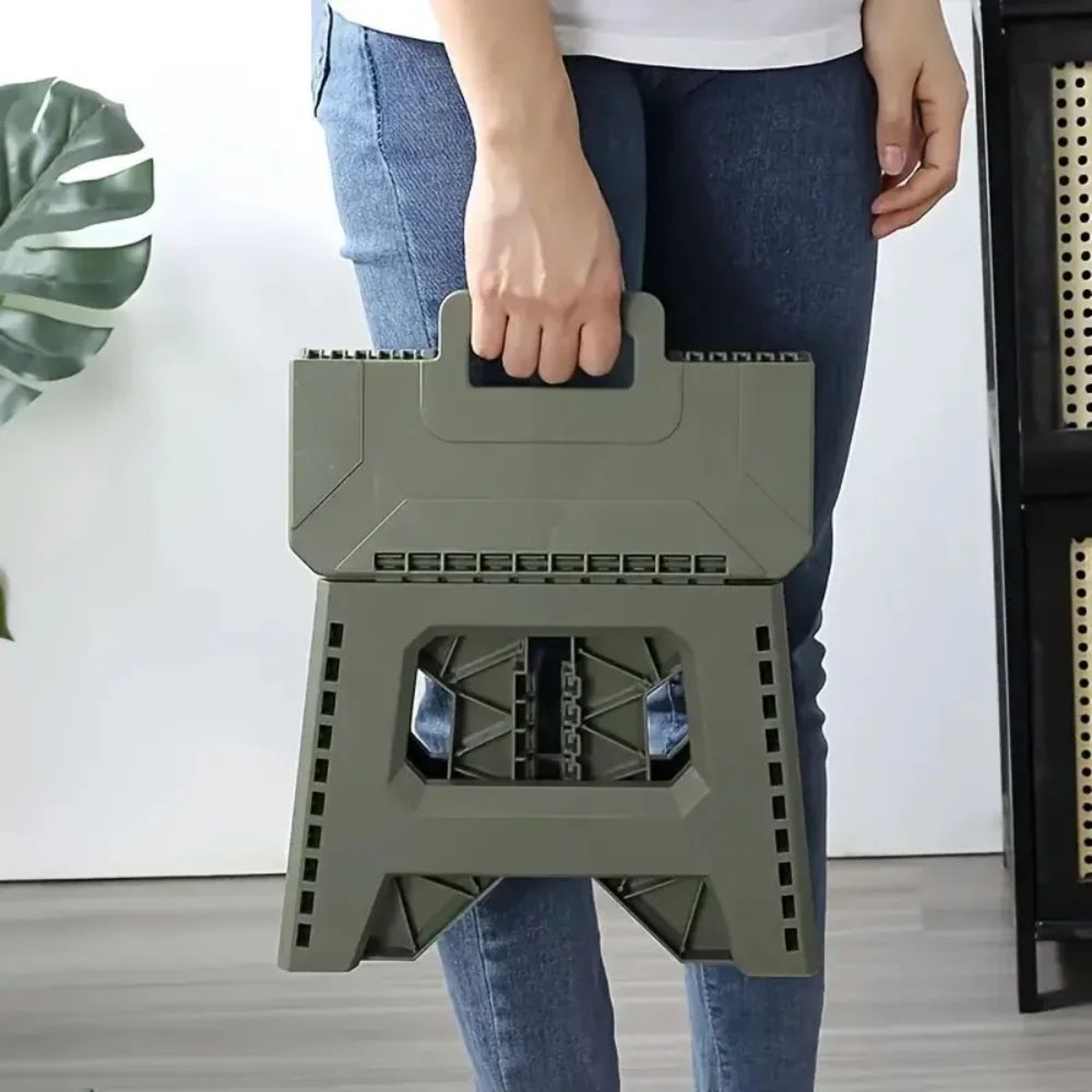 Thickened Portable Folding Stool  Heavy Duty Collapsible Camping  Fishing Seat 4