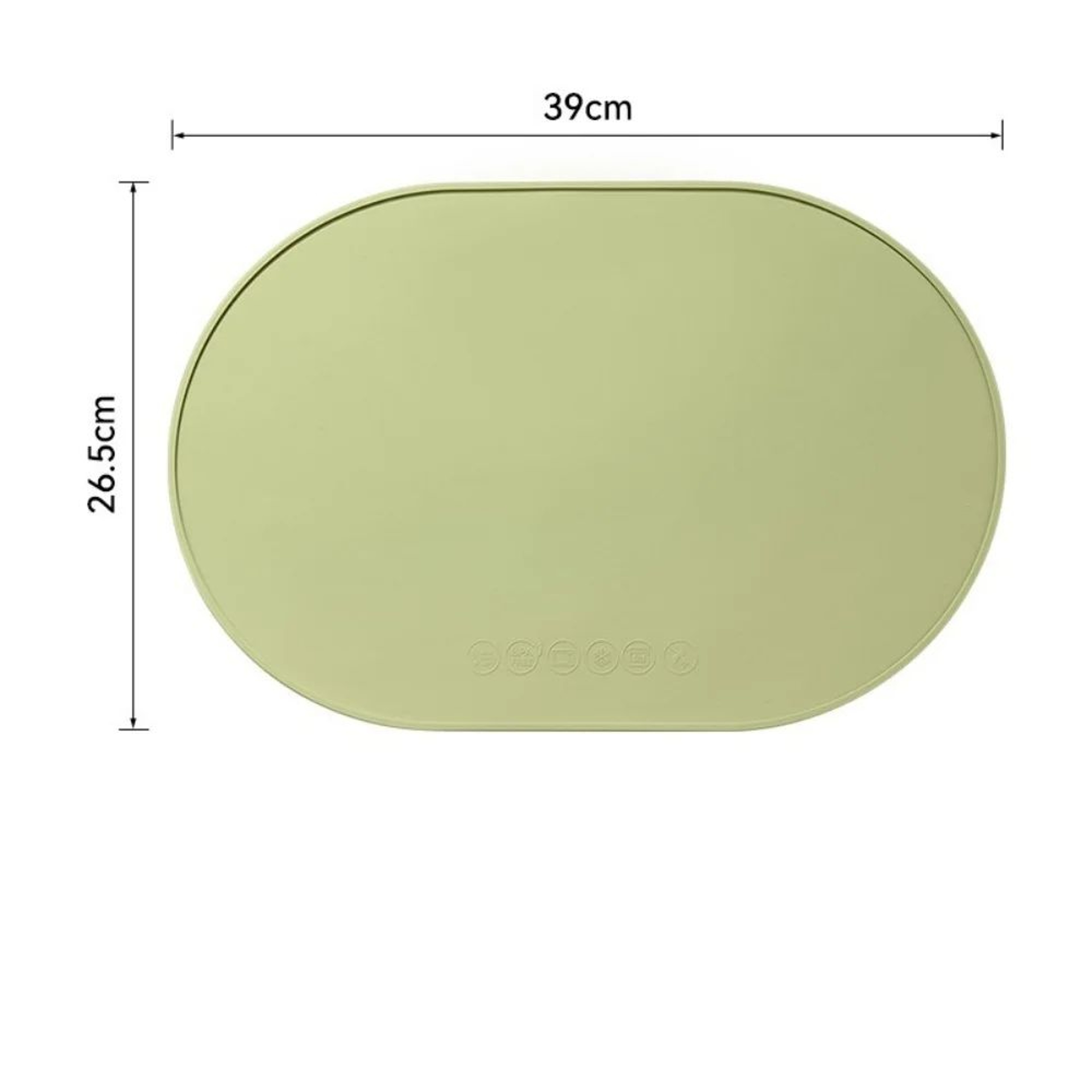 HeatResistant Silicone Placemat  Waterproof Reusable EasyClean Table Mat For Daily Dining 6