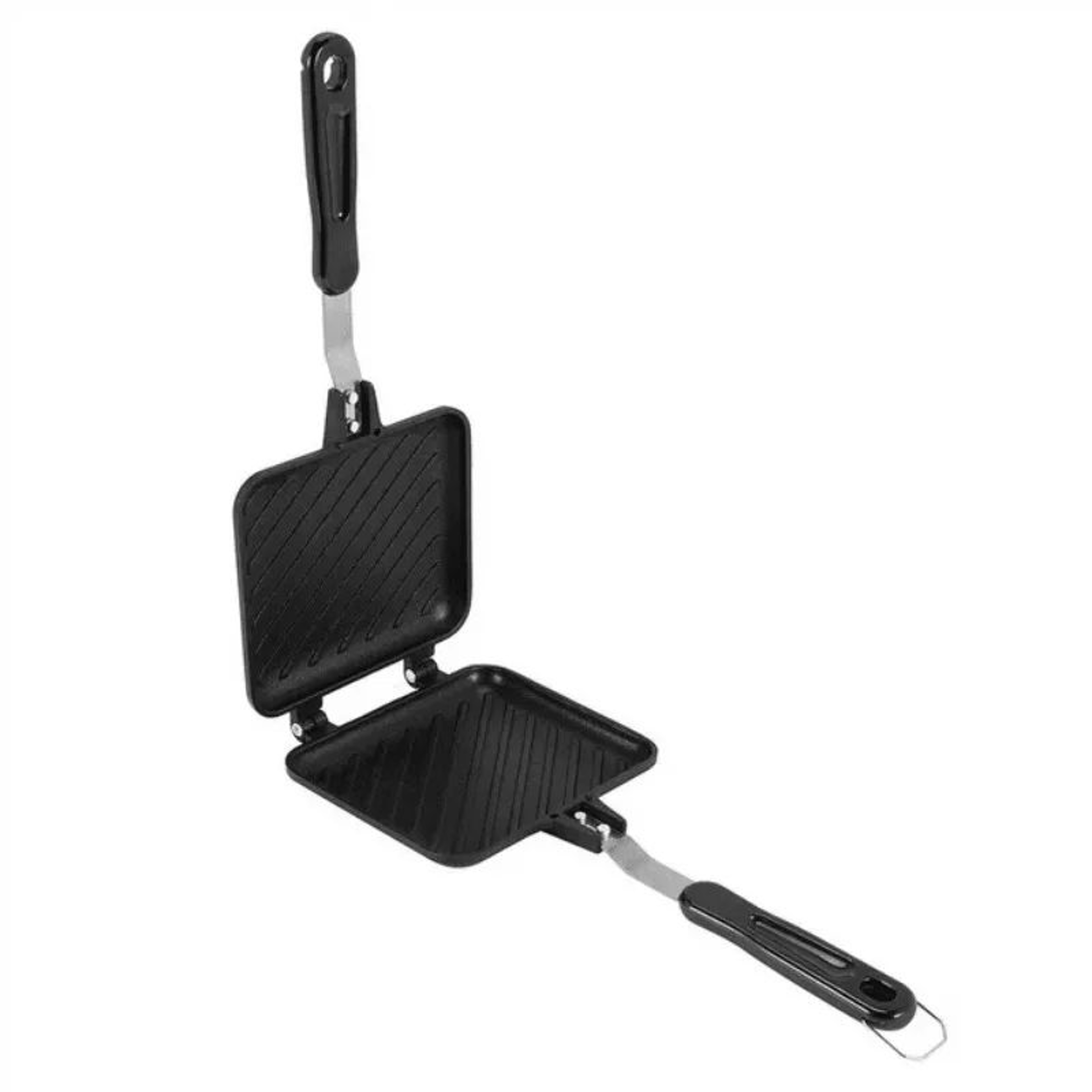 Stovetop Sandwich Maker Aluminum Flip Panini Press Pan With NonStick Plates For Crispy Toasts  Gril 2