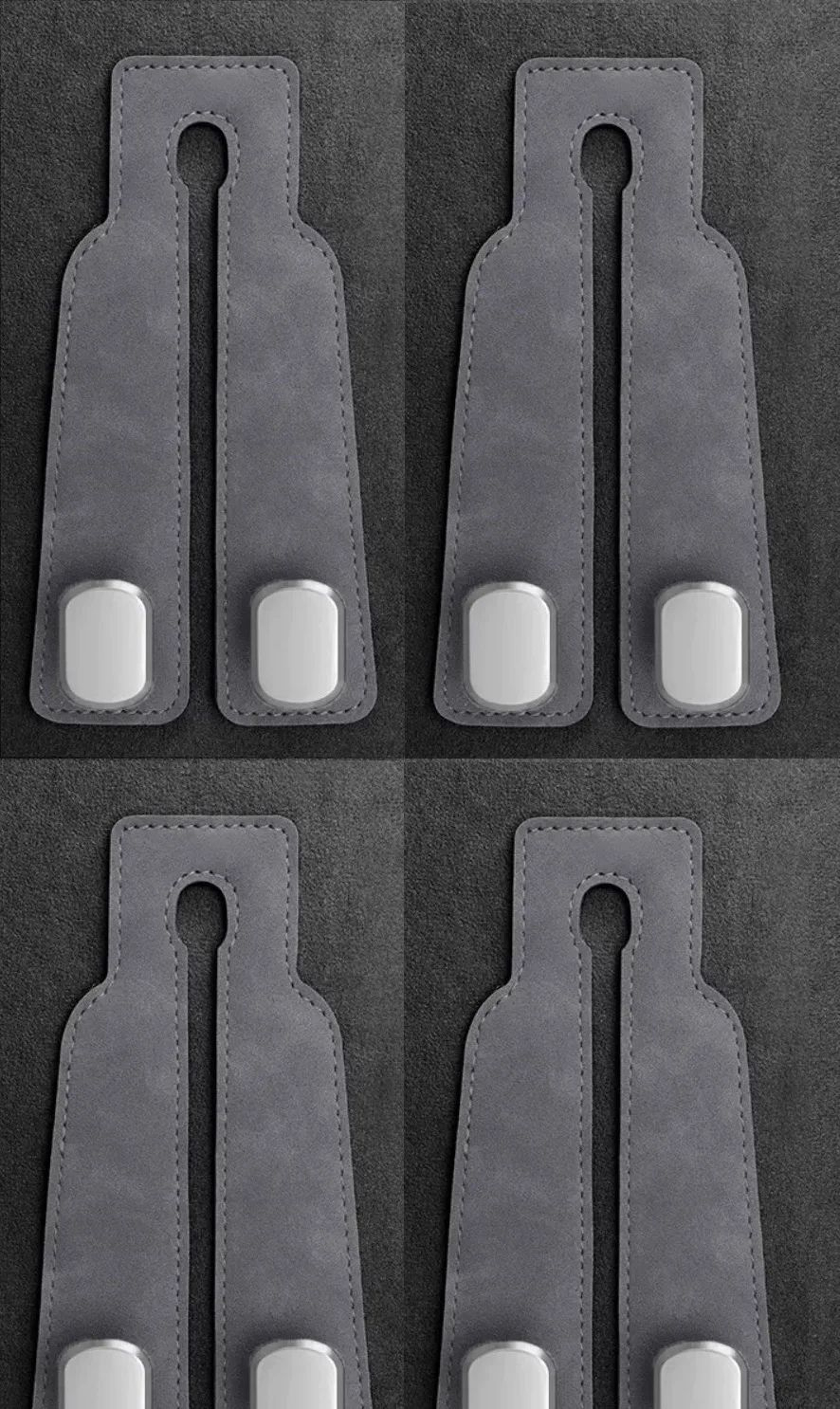 Premium Leather Car Headrest Hook Organizer  SpaceSaving Purse  Grocery Bag Hanger 14