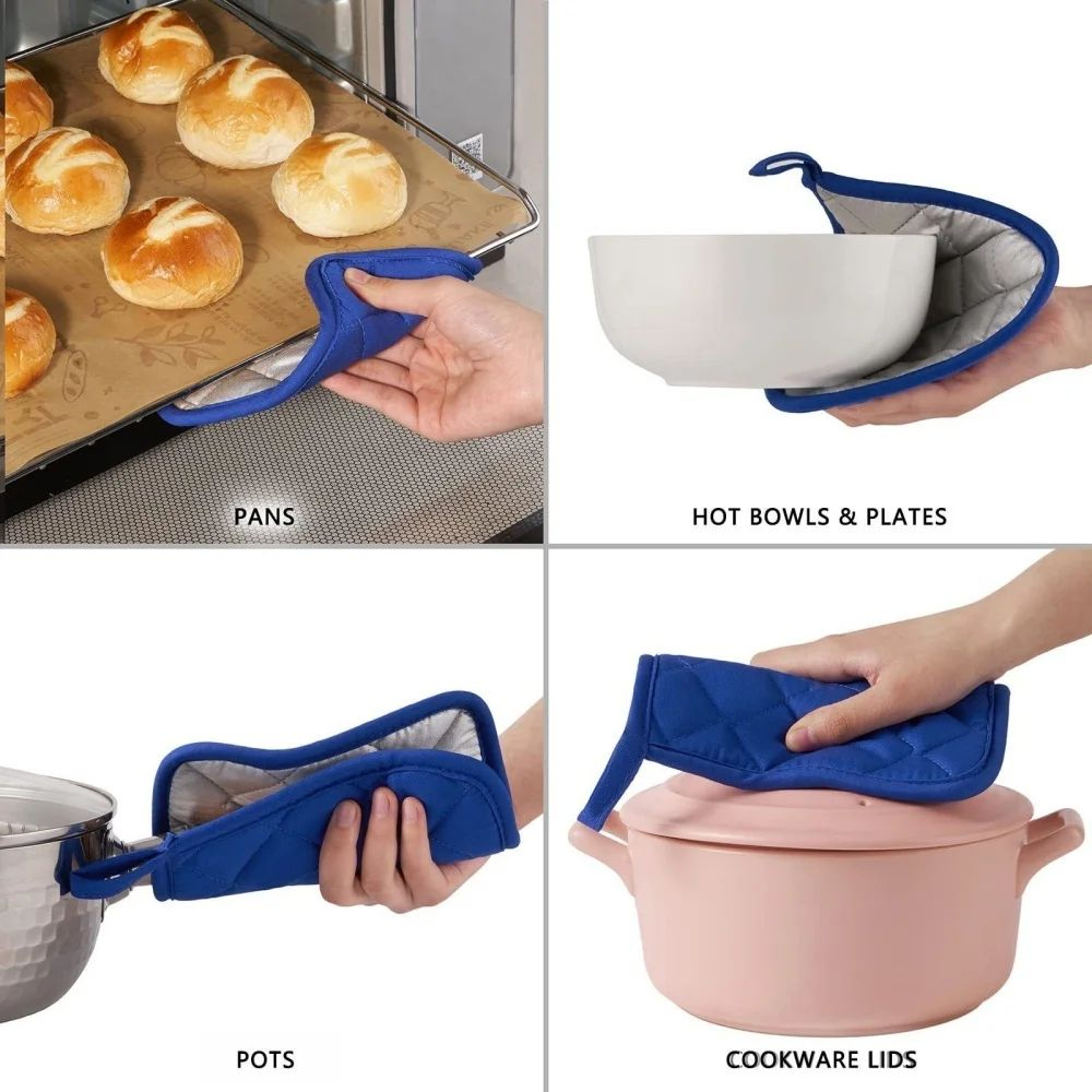 Cotton Heat Resistant Pot Holder  Trivet Pad  Machine Washable Hot Pads For Cooking  Baking 3