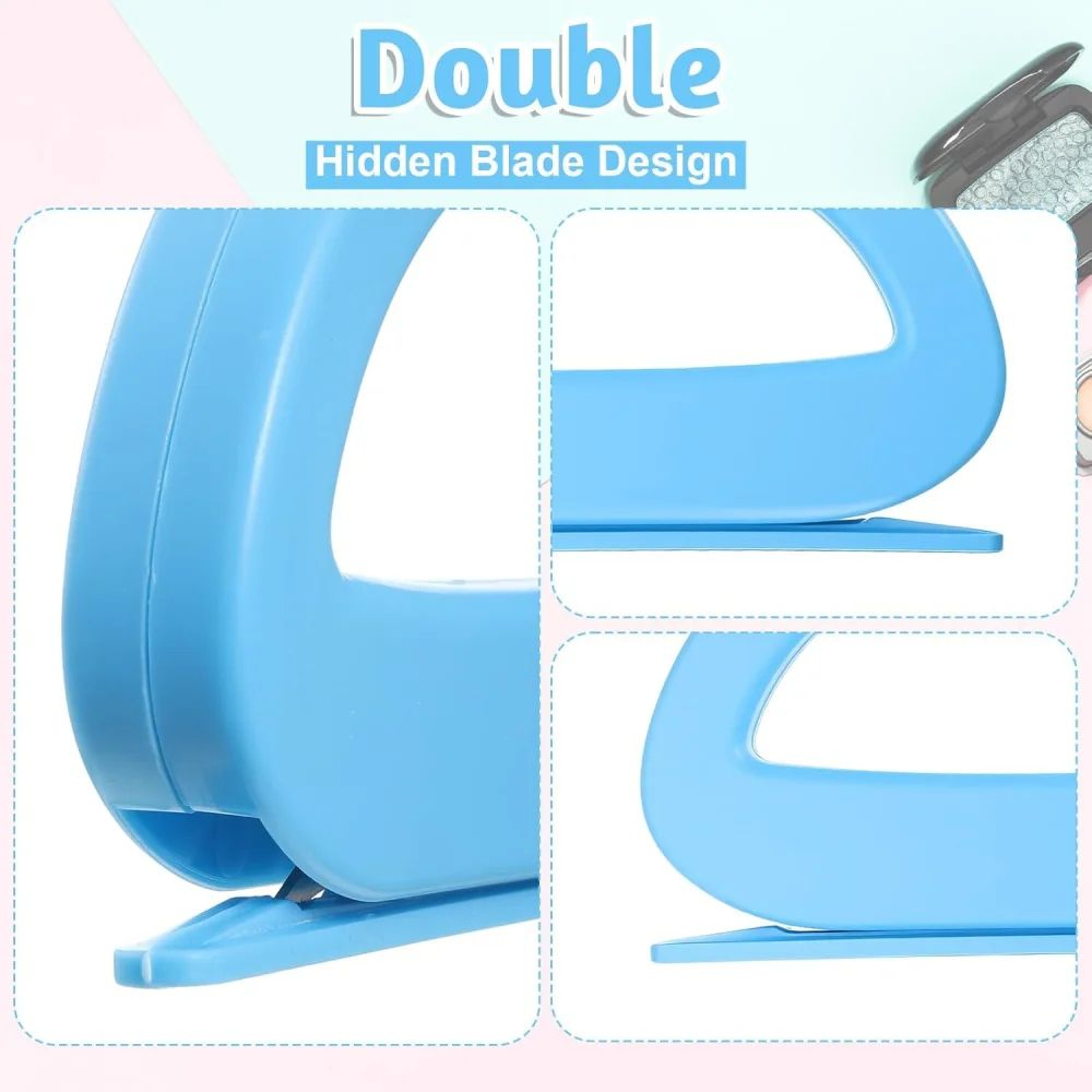 SafeSlide Portable Wrapping Paper Cutter  Concealed Blade Gift Wrap Cutter For Fast Straight Cuts 3