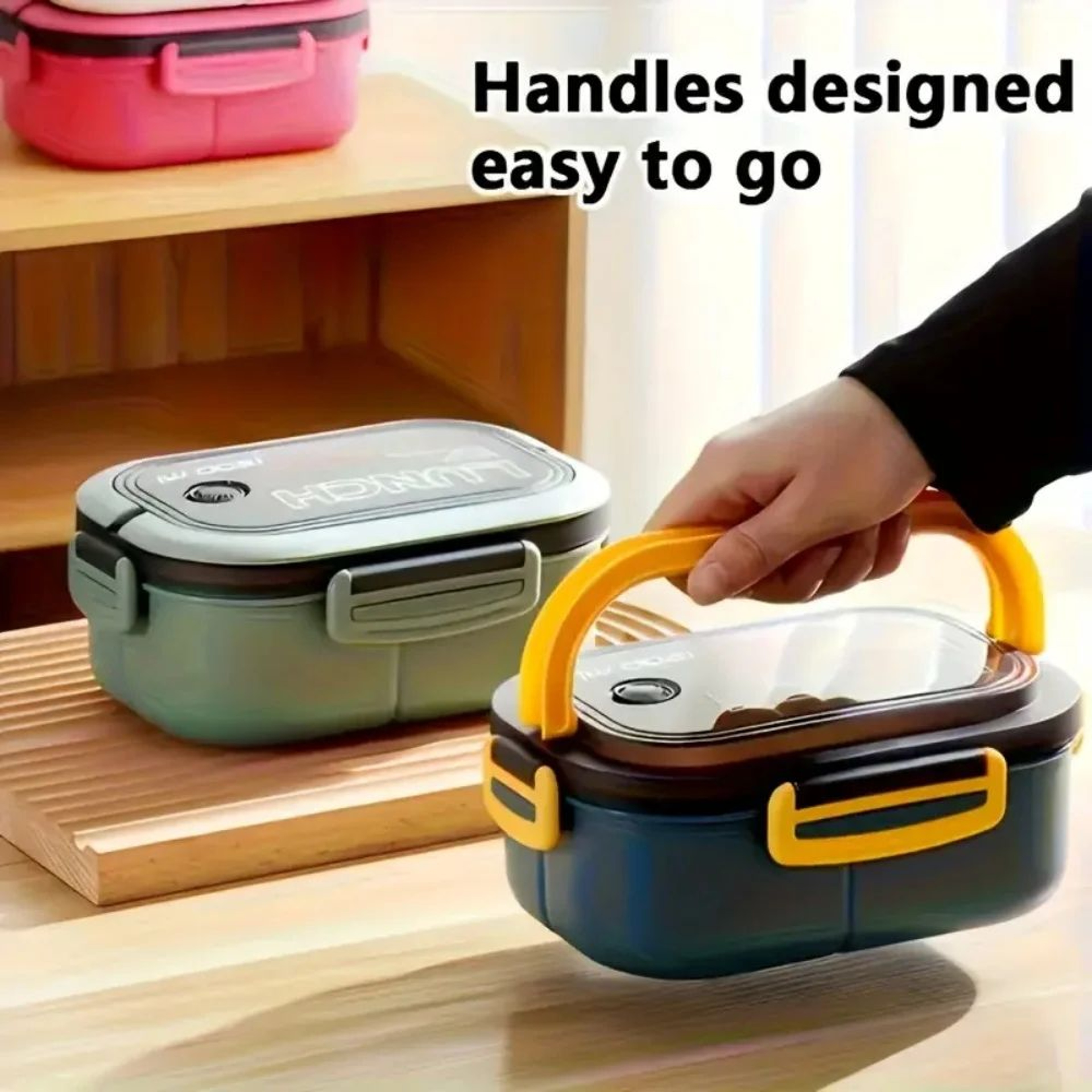 Leak Proof Bento Box For Kids  2 Layer Kids Lunch Box With Cutlery Microwave Safe Food Container 2
