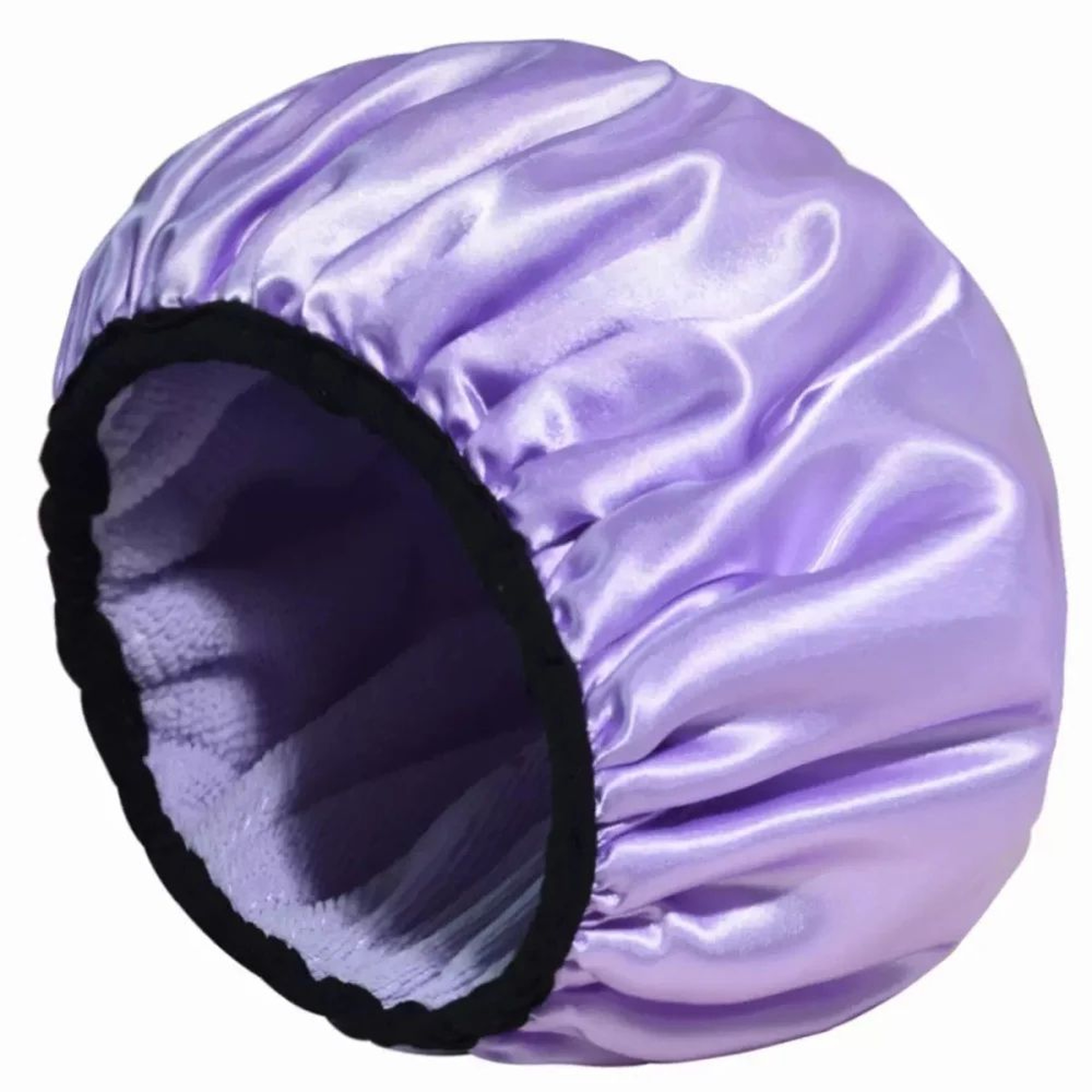Waterproof Shower Cap With Microfiber Drying Lining  Satin Shower Cap For Dry FrizzFree Hair 7