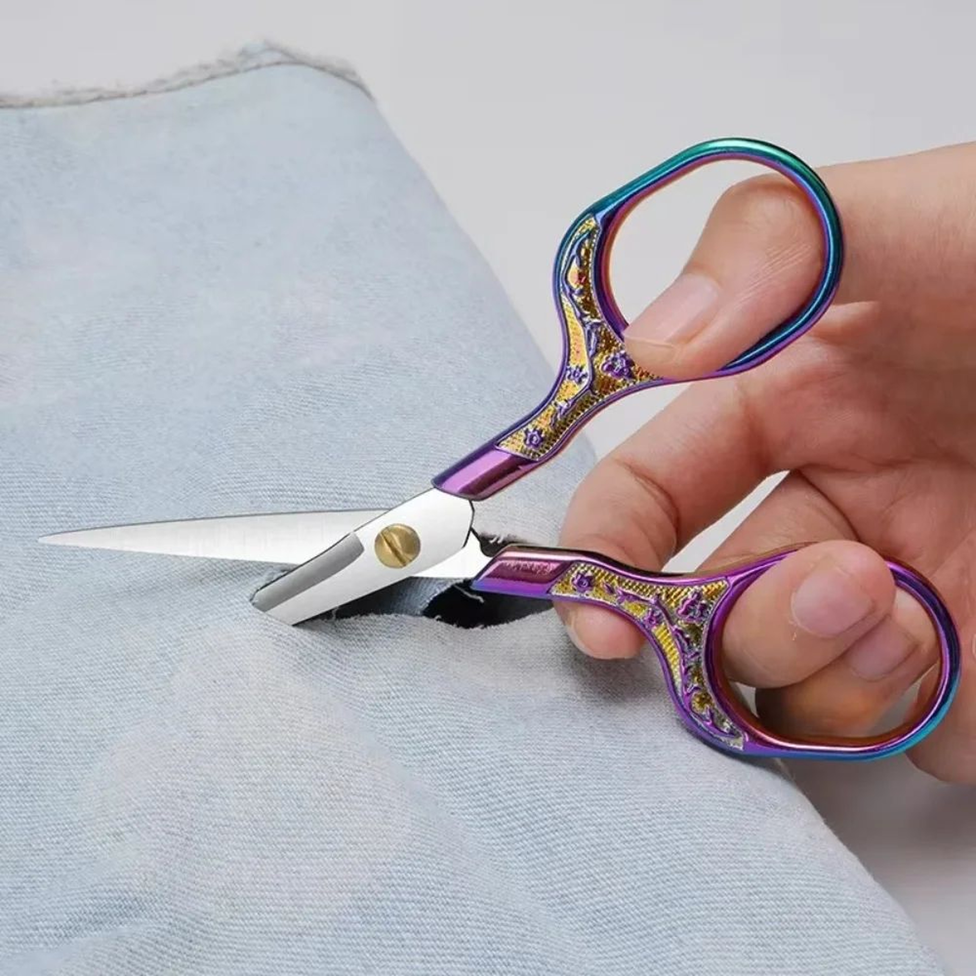 Vintage Stainless Steel Tailor Scissors  8inch Fabric Shears For Sewing Dressmaking  DIY Cutting 3