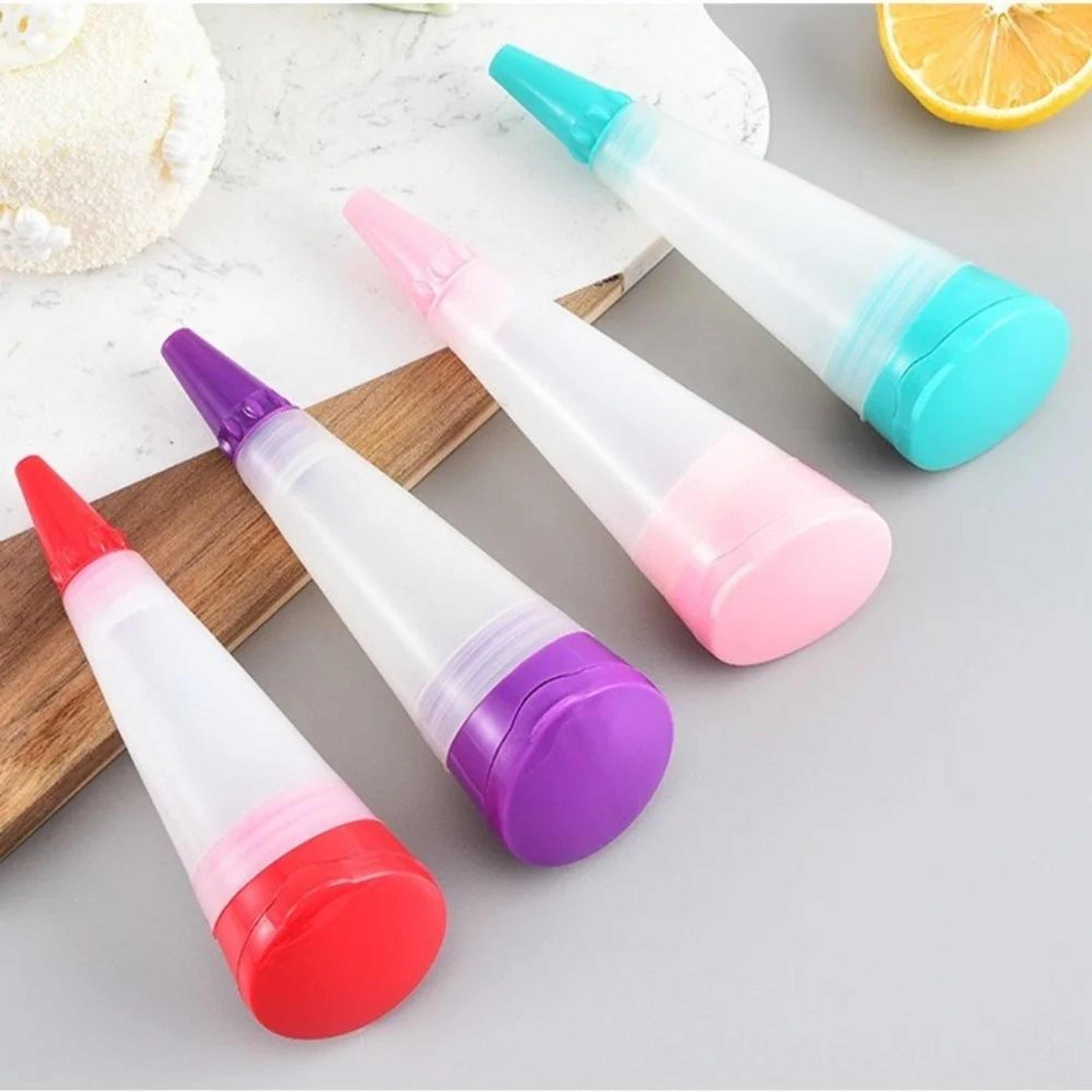 Reusable Piping Bag  Pastry Decorating Pen Set With Silicone Piping Tips 3pc  Easy Cake Decorating  3