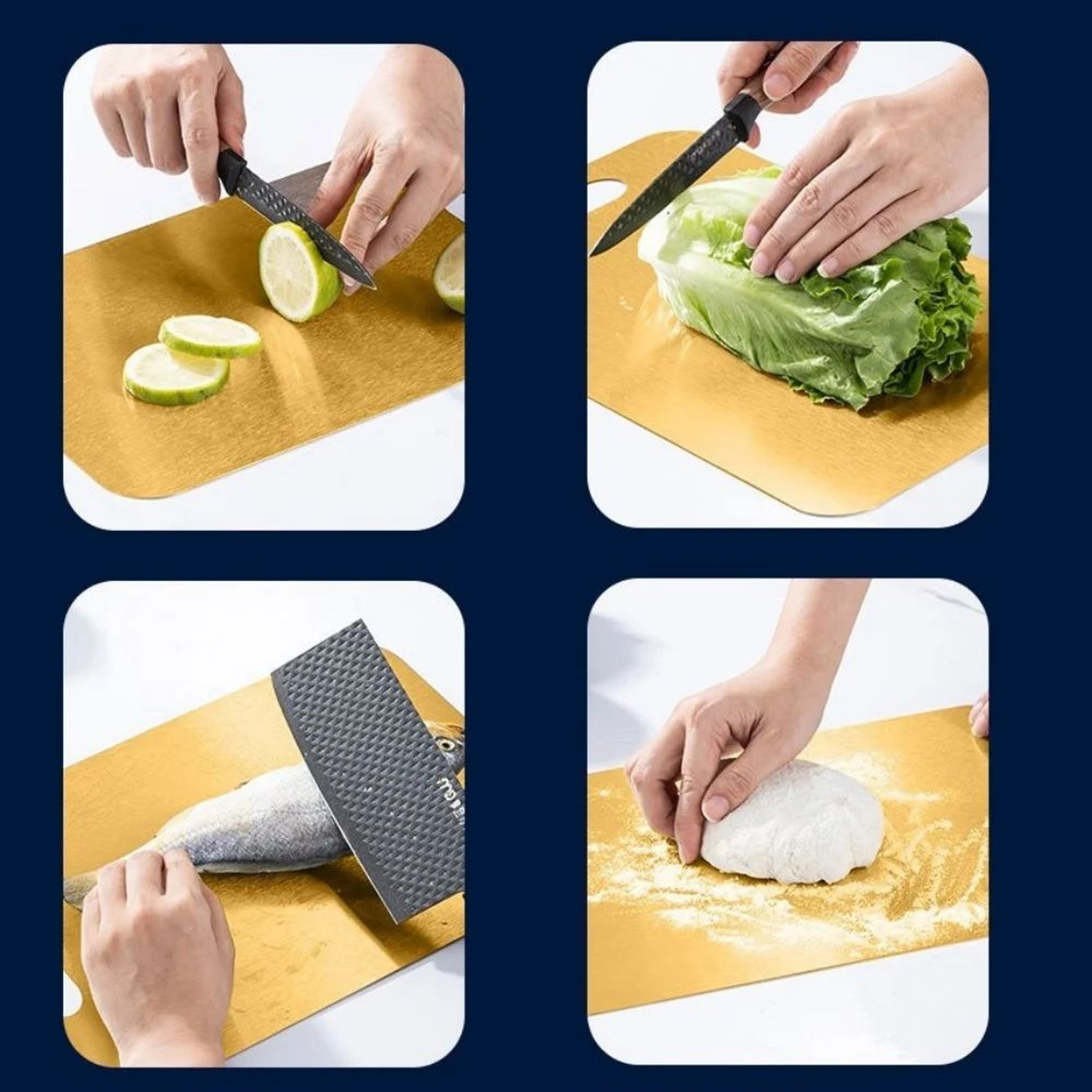 Stainless Steel Cutting Board  Non Slip Dishwasher Safe Hygienic Chopping Board For Meat  Produce 5