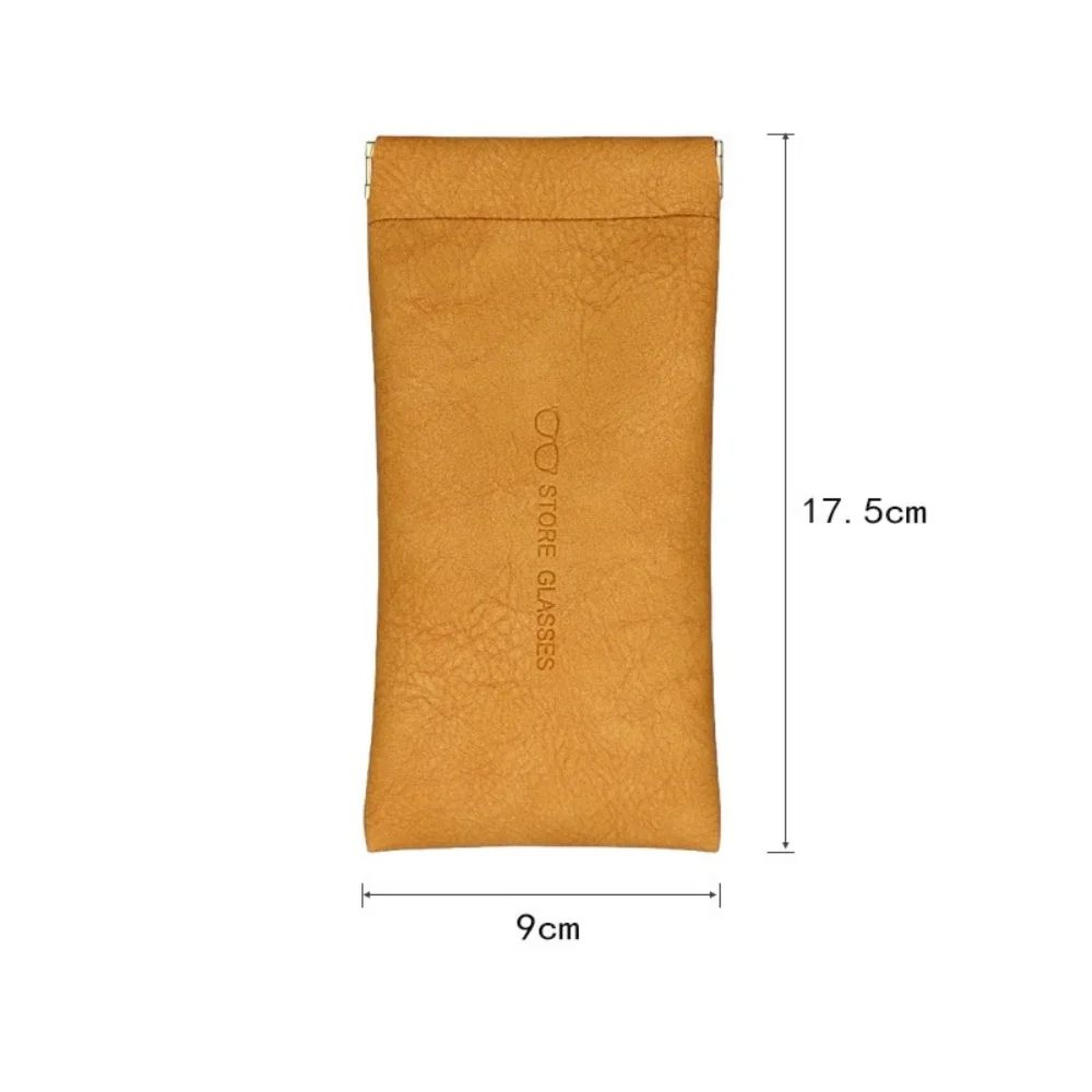 Soft PU Leather Glasses Pouch  SqueezeTop Portable Eyeglass  Sunglasses Case Unisex 8