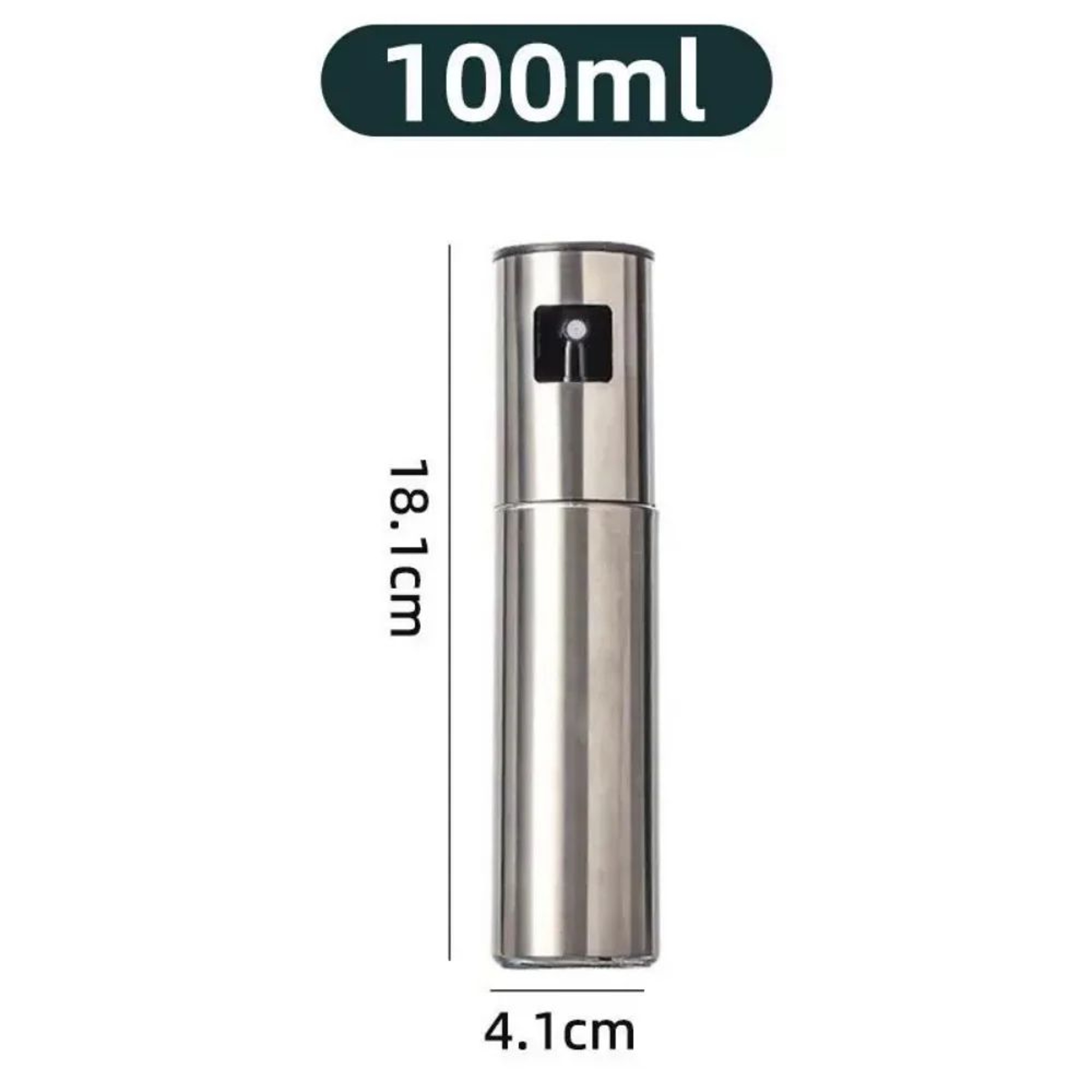Stainless Steel 100ml Olive Oil Sprayer Mister  Refillable Cooking  Vinegar Spray Bottle For Air Fr 1