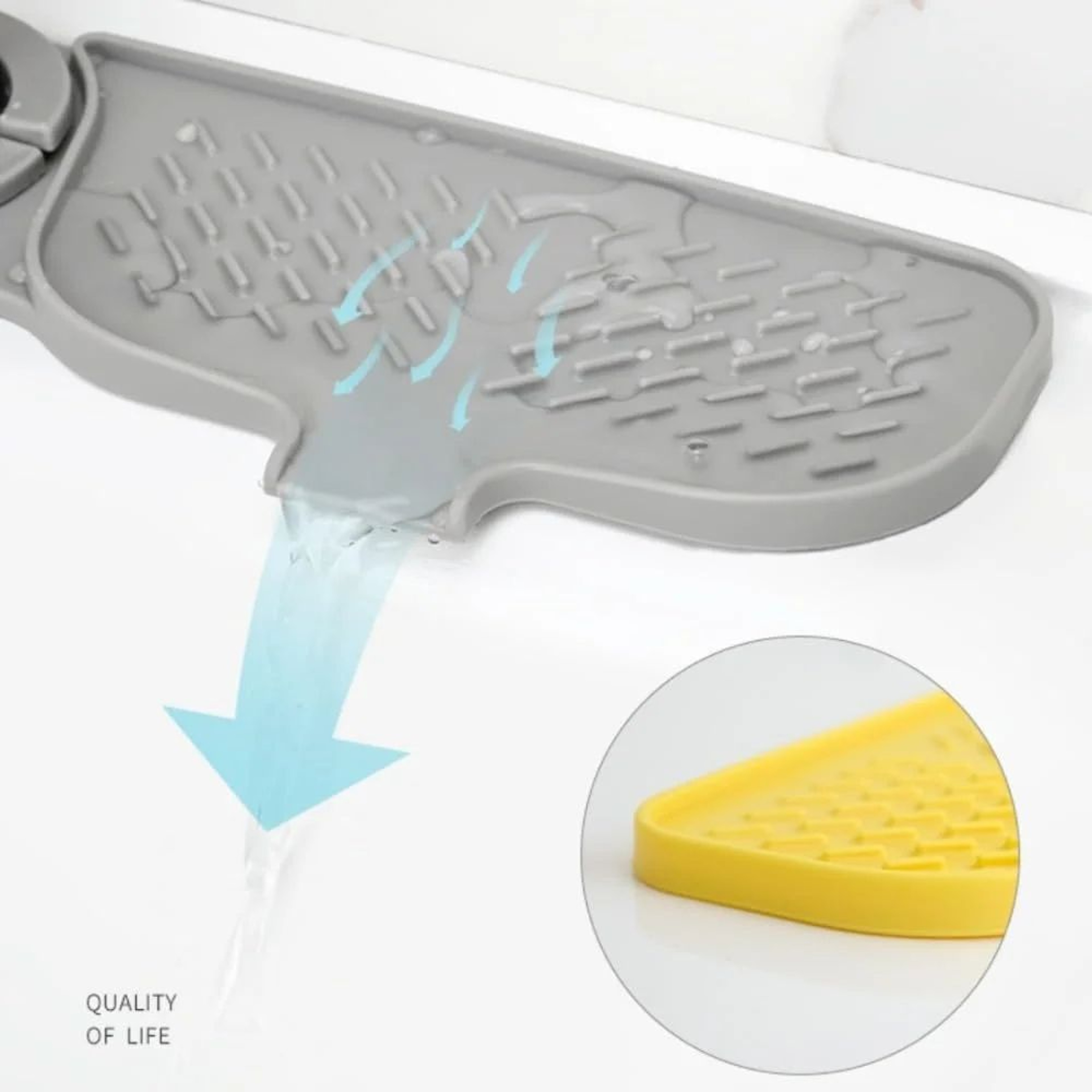 SelfDraining Silicone Soap Holder Tray  Soap Saver Kitchen Sink Organizer For Bar Soap  Sponges 1