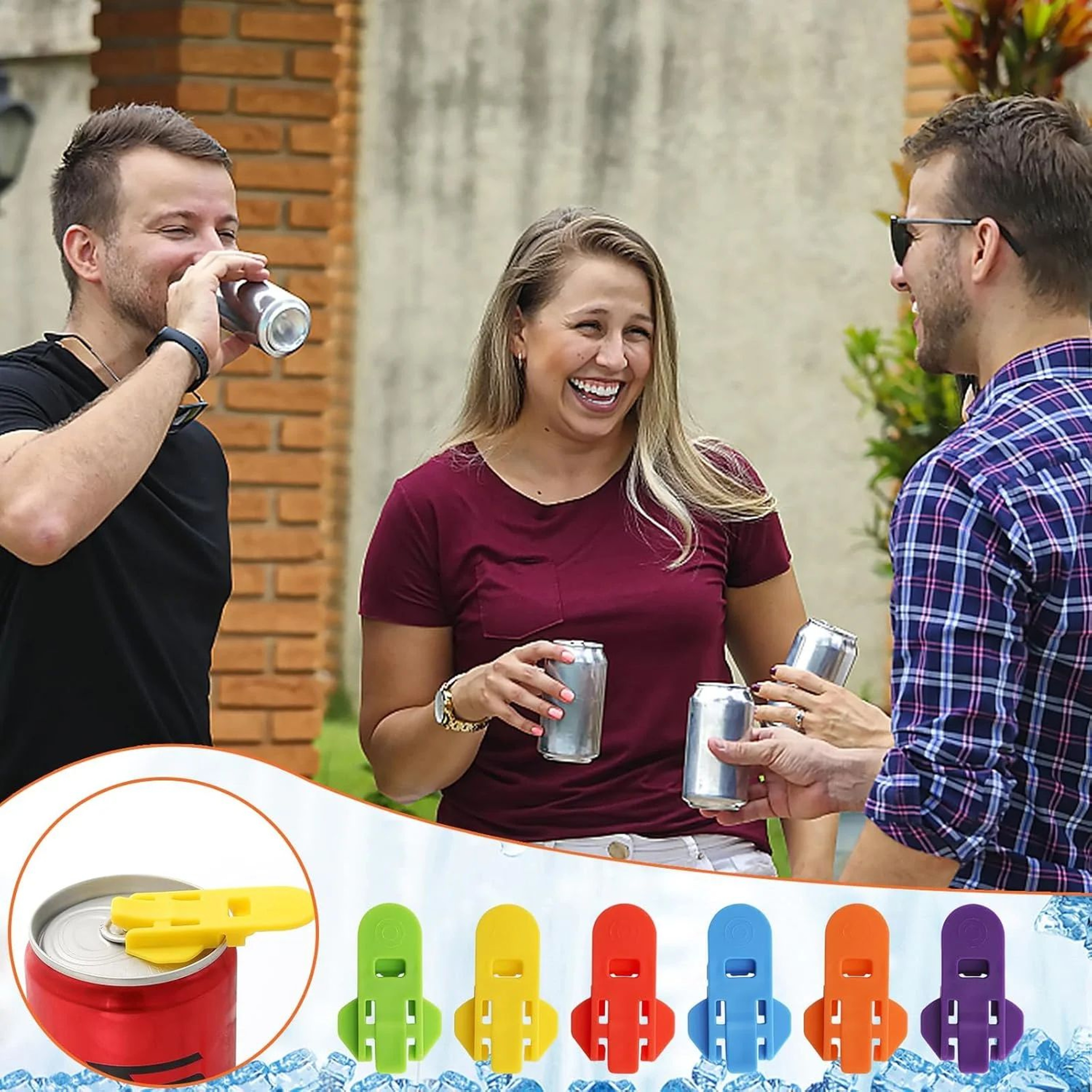 Portable EasyGrip Bottle  Can Opener  Reusable HandSafe Portable Bottle Opener For Home  Camping 3