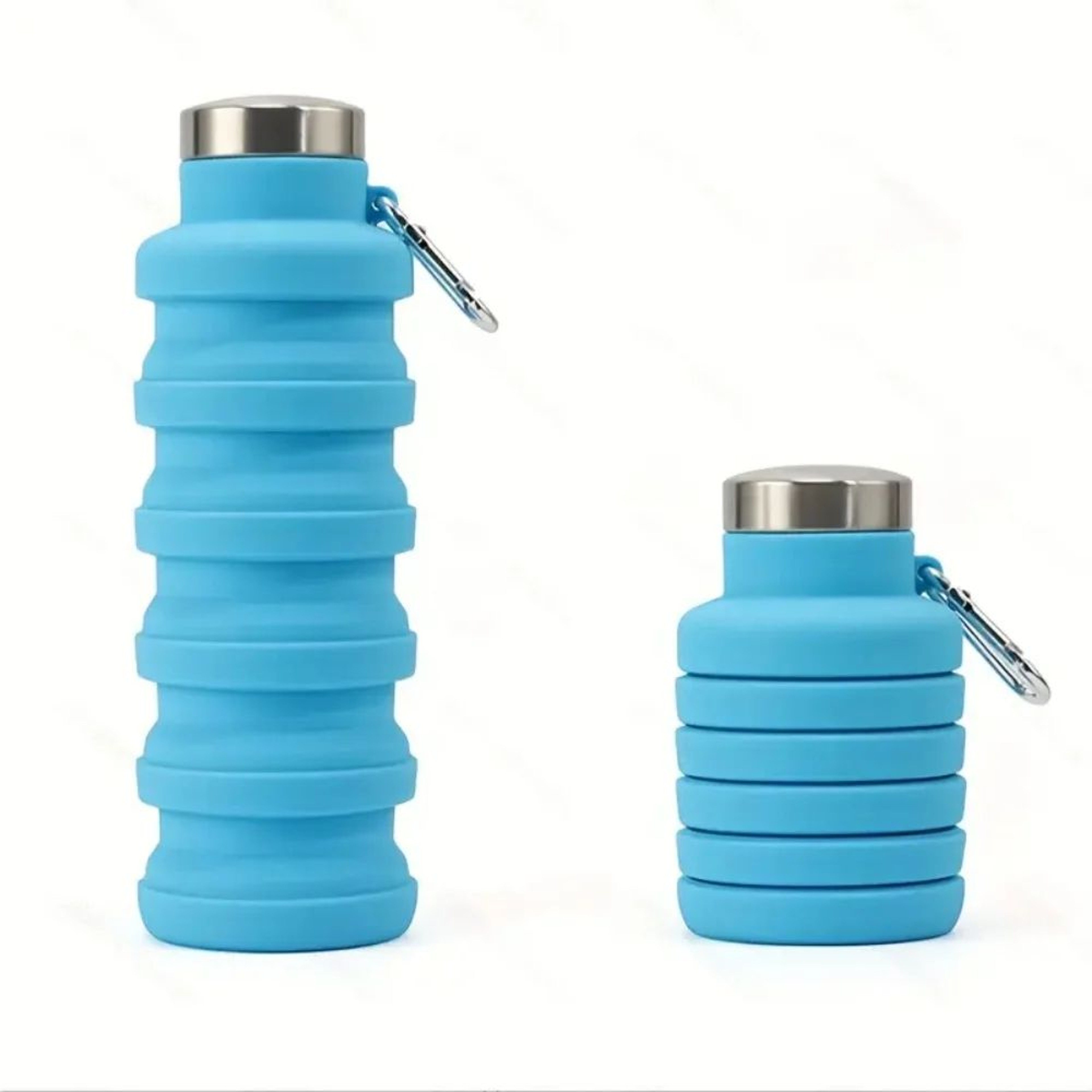 Collapsible Silicone Water Bottle  BPAFree Foldable Travel Bottle For Hiking  Everyday Hydration 9