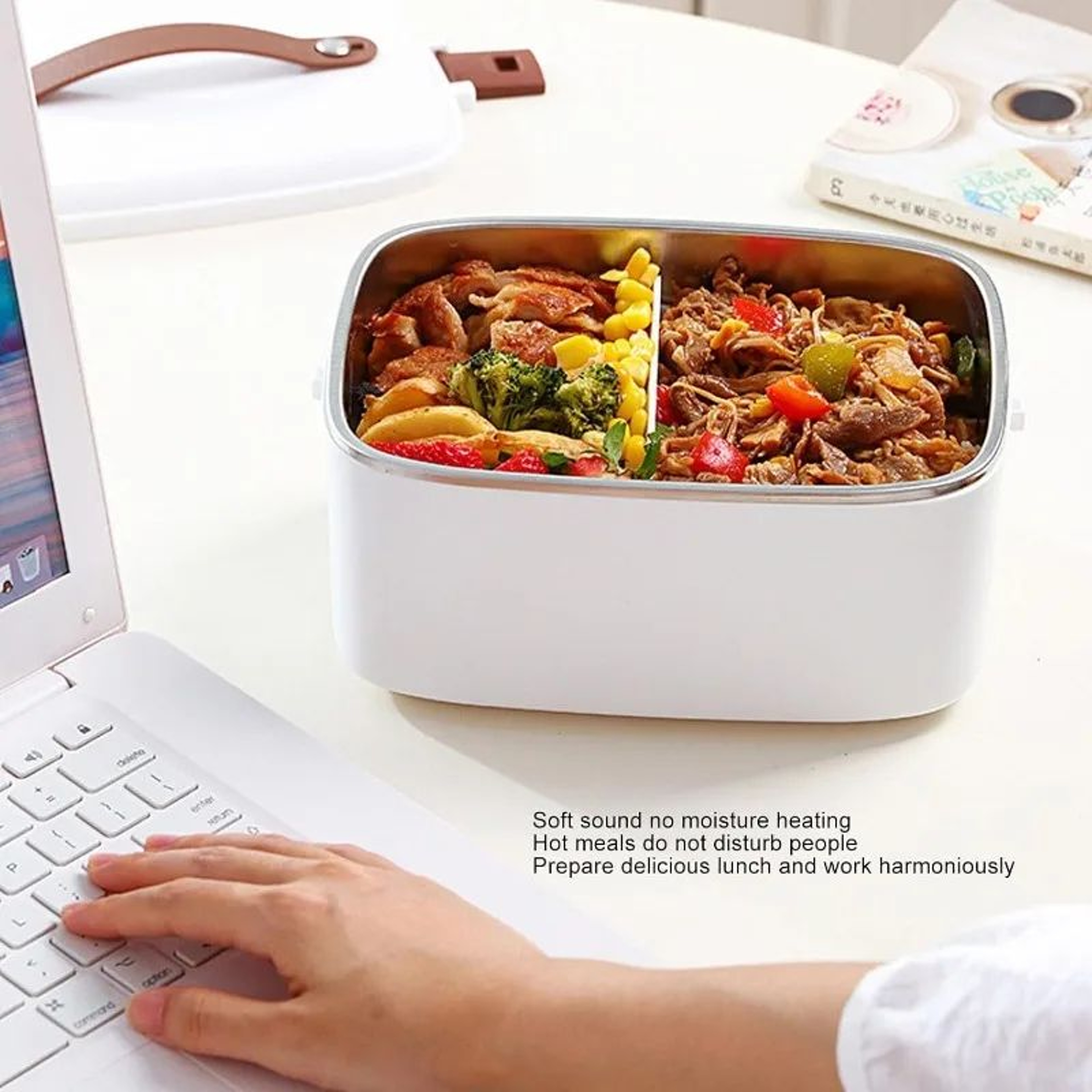 18L Electric Lunch Box Food Warmer With Stainless Steel Container FastHeating Heated Lunch Box For  3
