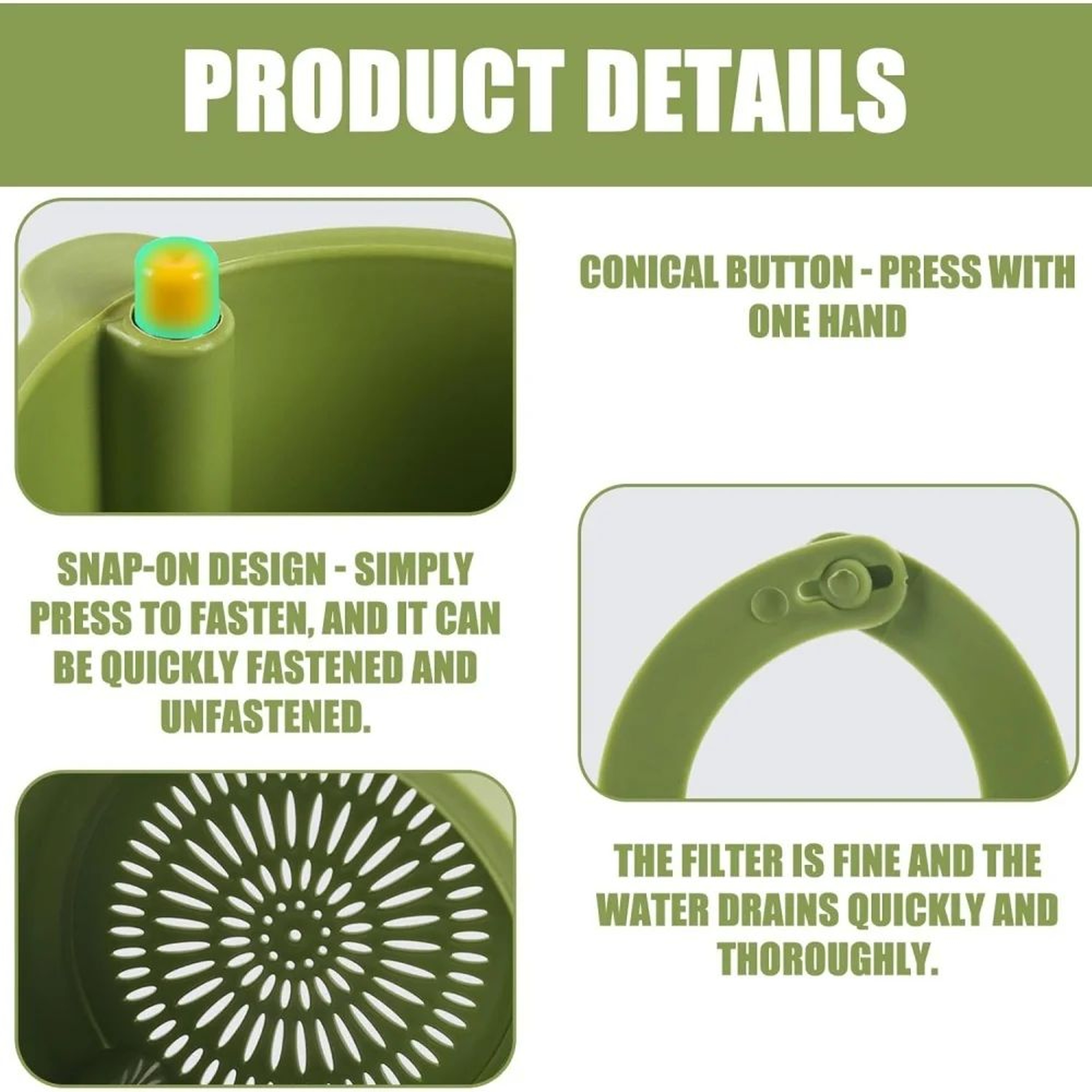 Sink Hanging Strainer Basket With Openable Bottom NoDrill Kitchen Sink Drain Filter  Food Waste Cat 3