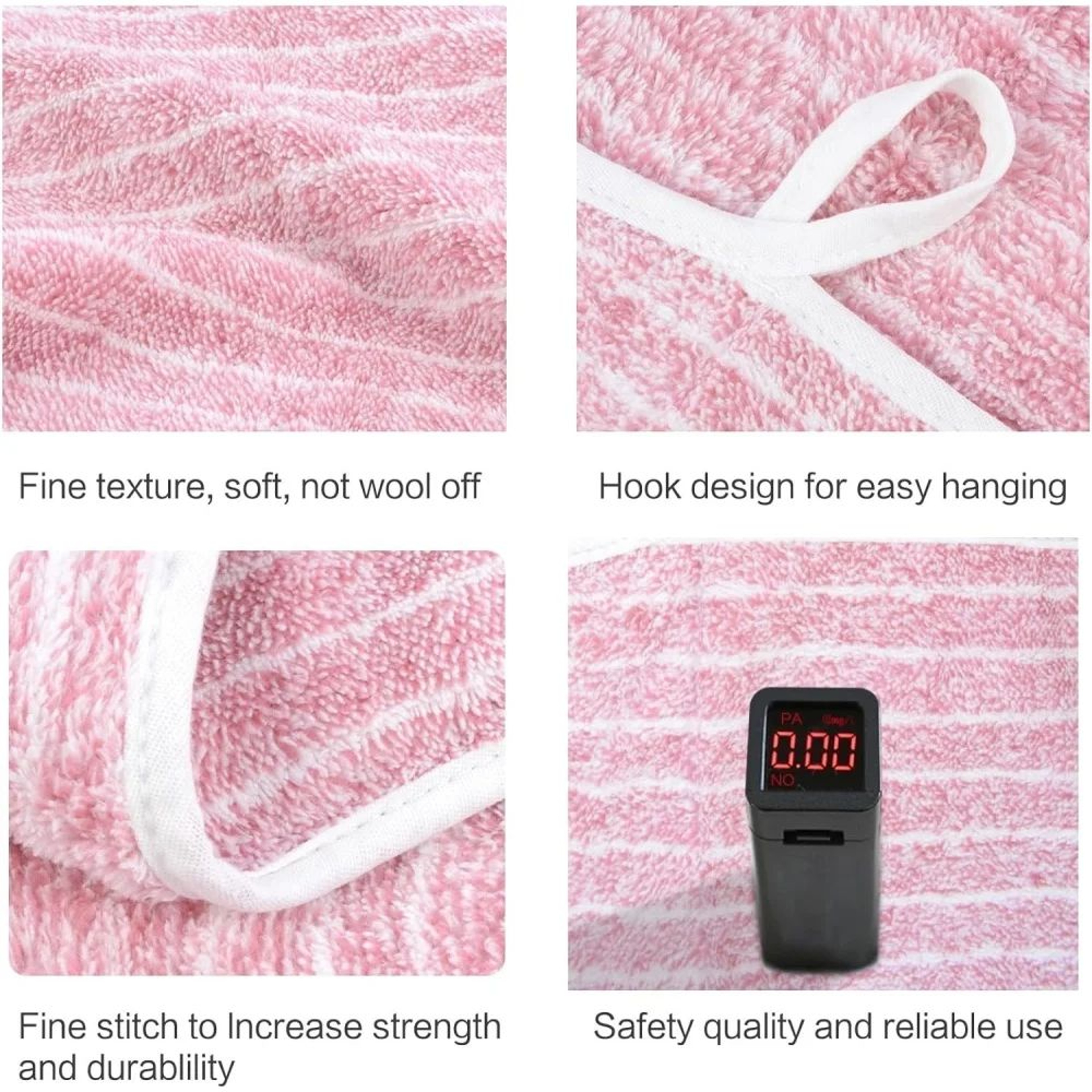 QuickDry Striped Bath Towel  Ultra Absorbent Bathroom  Spa Towel For Home Hotel And Salon 4