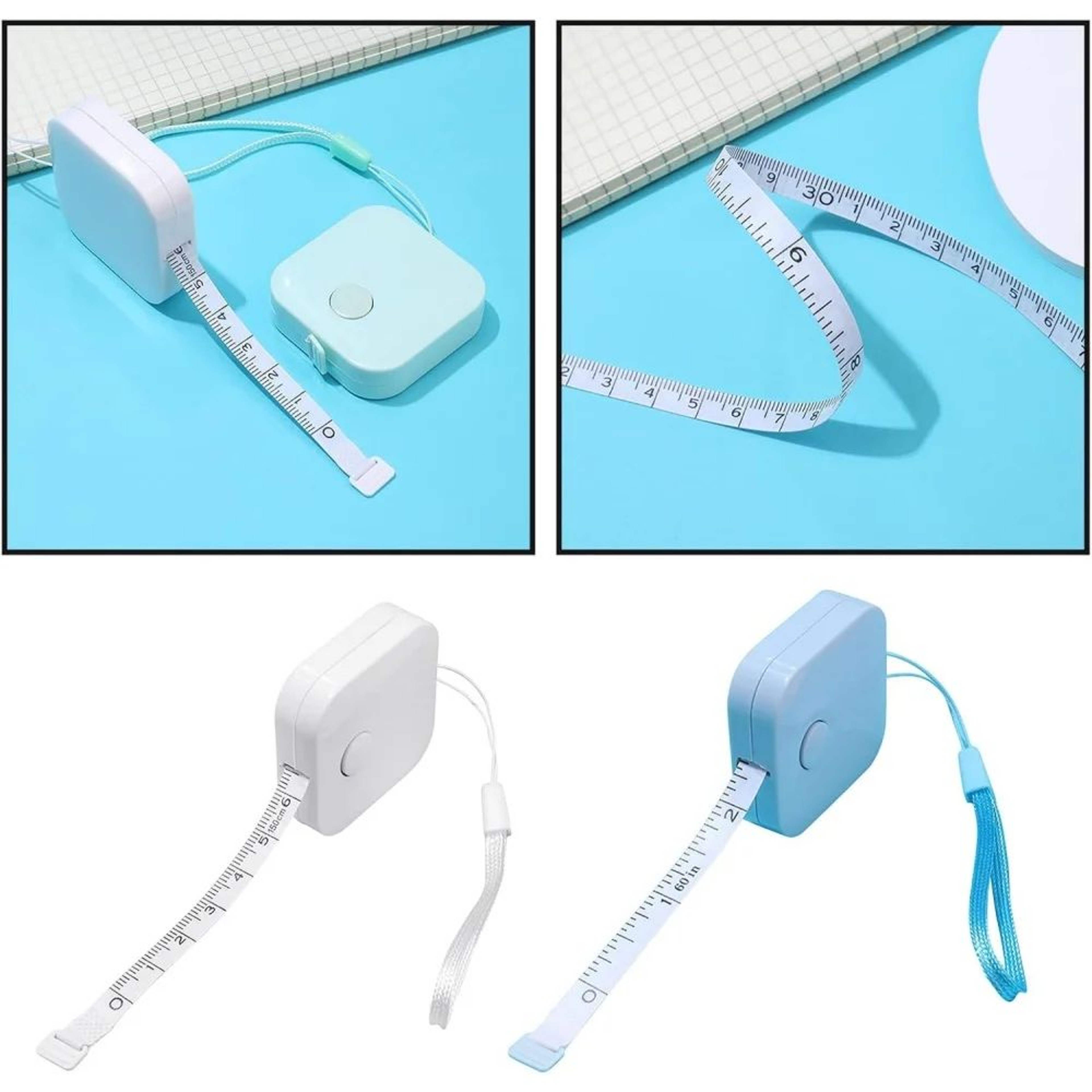 15m Portable Body Measuring Tape  Mini Tailor Tape For Waist Clothes  Fitness Tracking 3