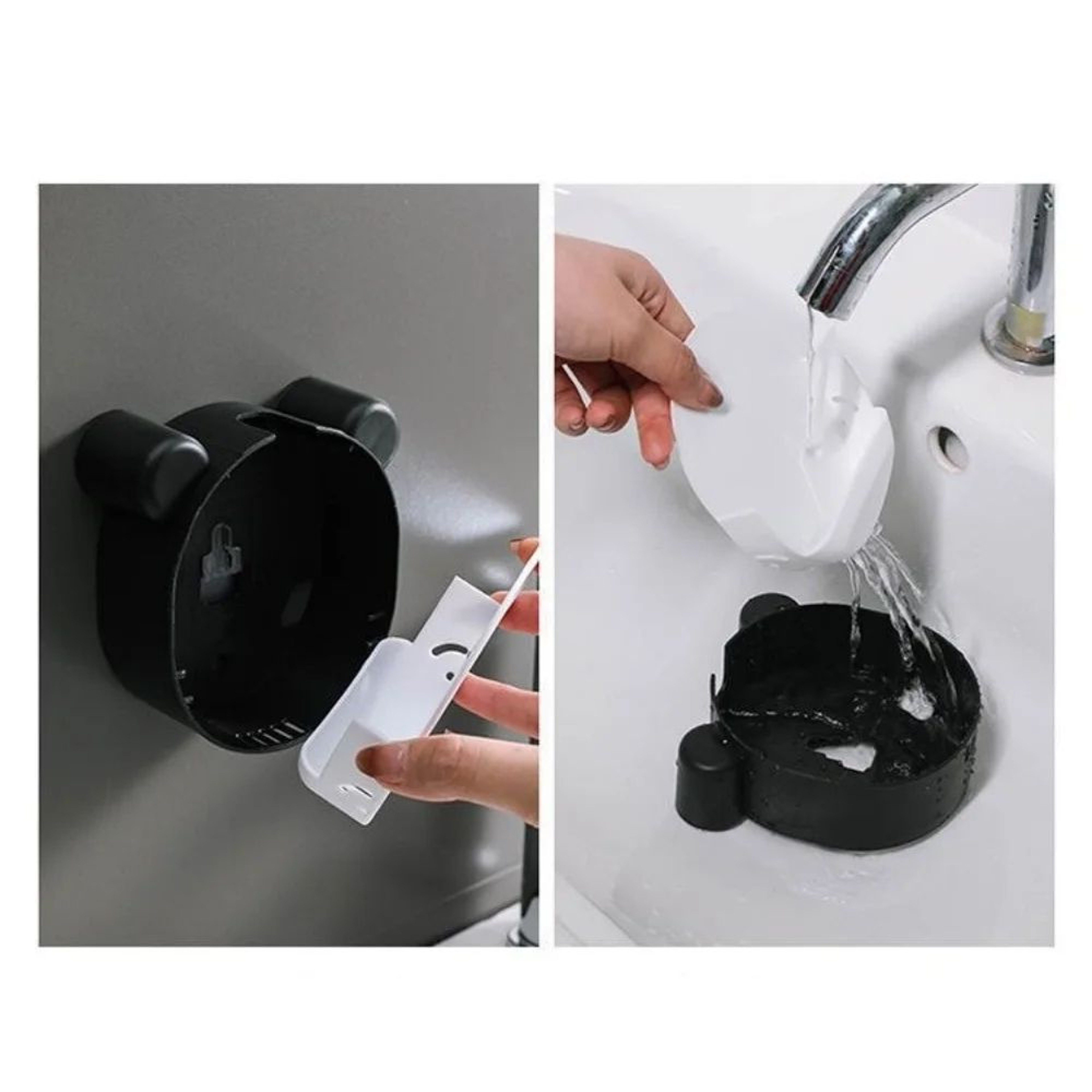 SelfDraining Wall Mounted Soap Dish  NoDrill Adhesive Soap Holder For Shower  Kitchen 4
