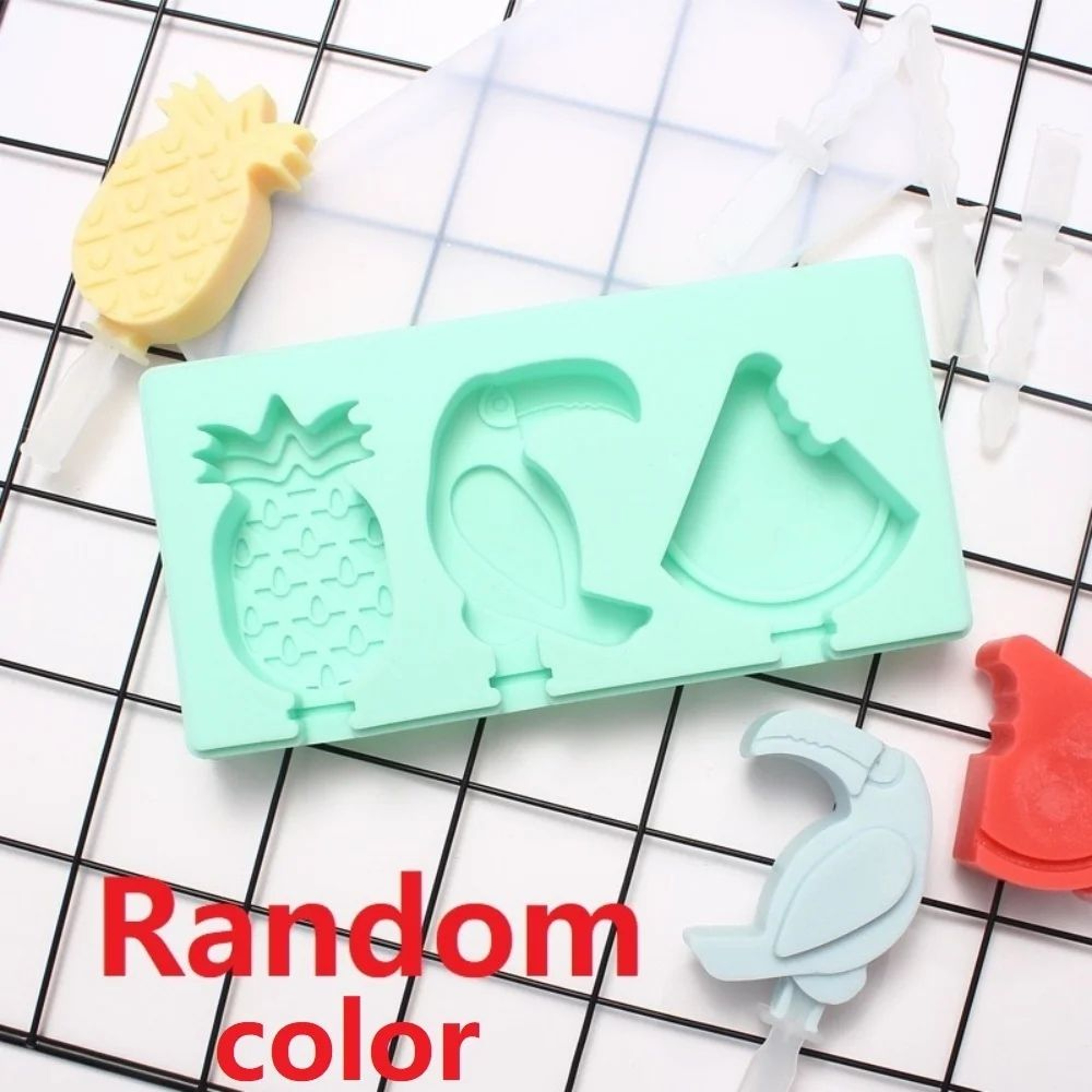 Cartoon Animal Silicone Popsicle Mold Set  Mini Reusable Ice Cream Molds With Lids For DIY Frozen T 7