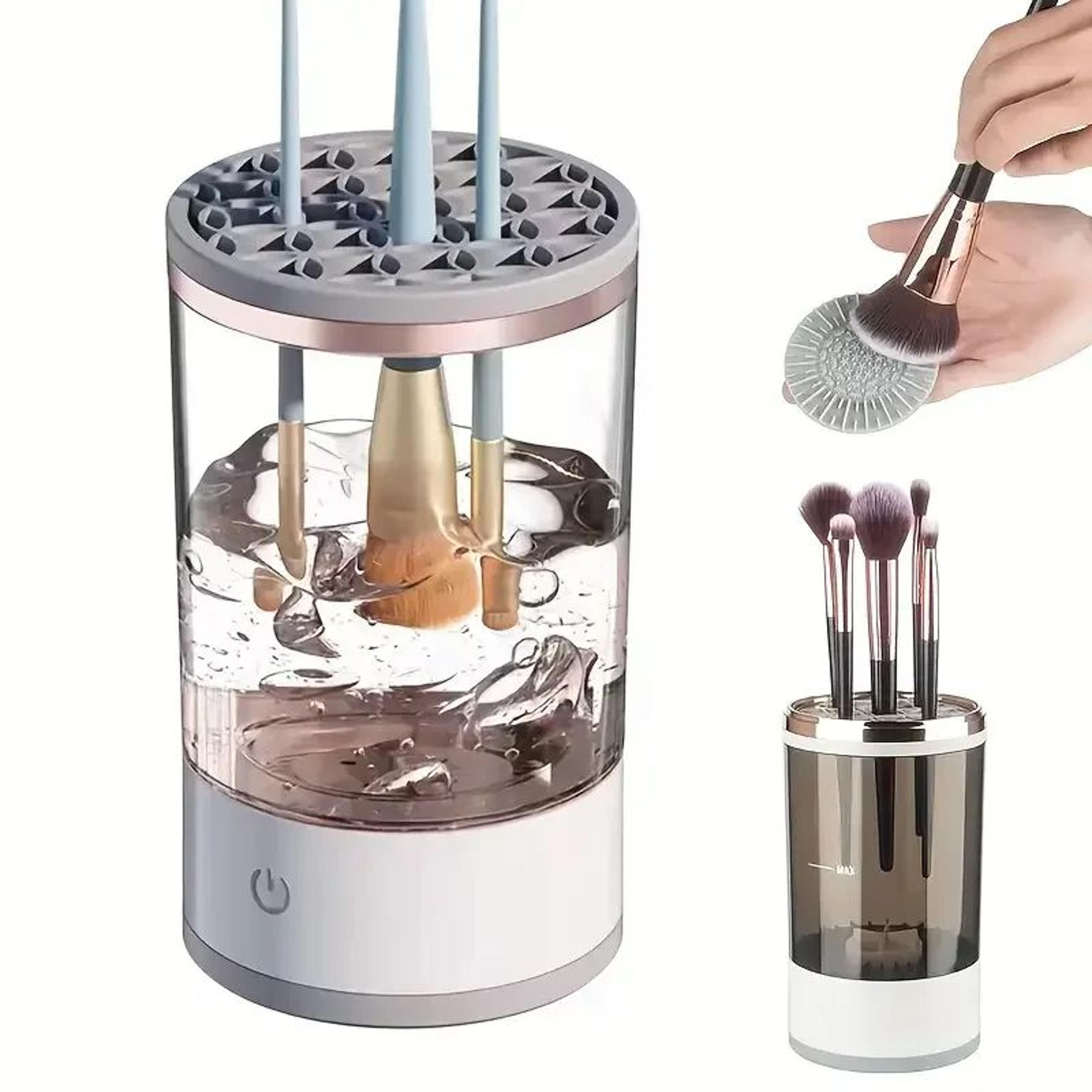 USB Electric Makeup Brush Cleaner  Spinner Kit  Fast Deep Clean For All Brush Sizes 3
