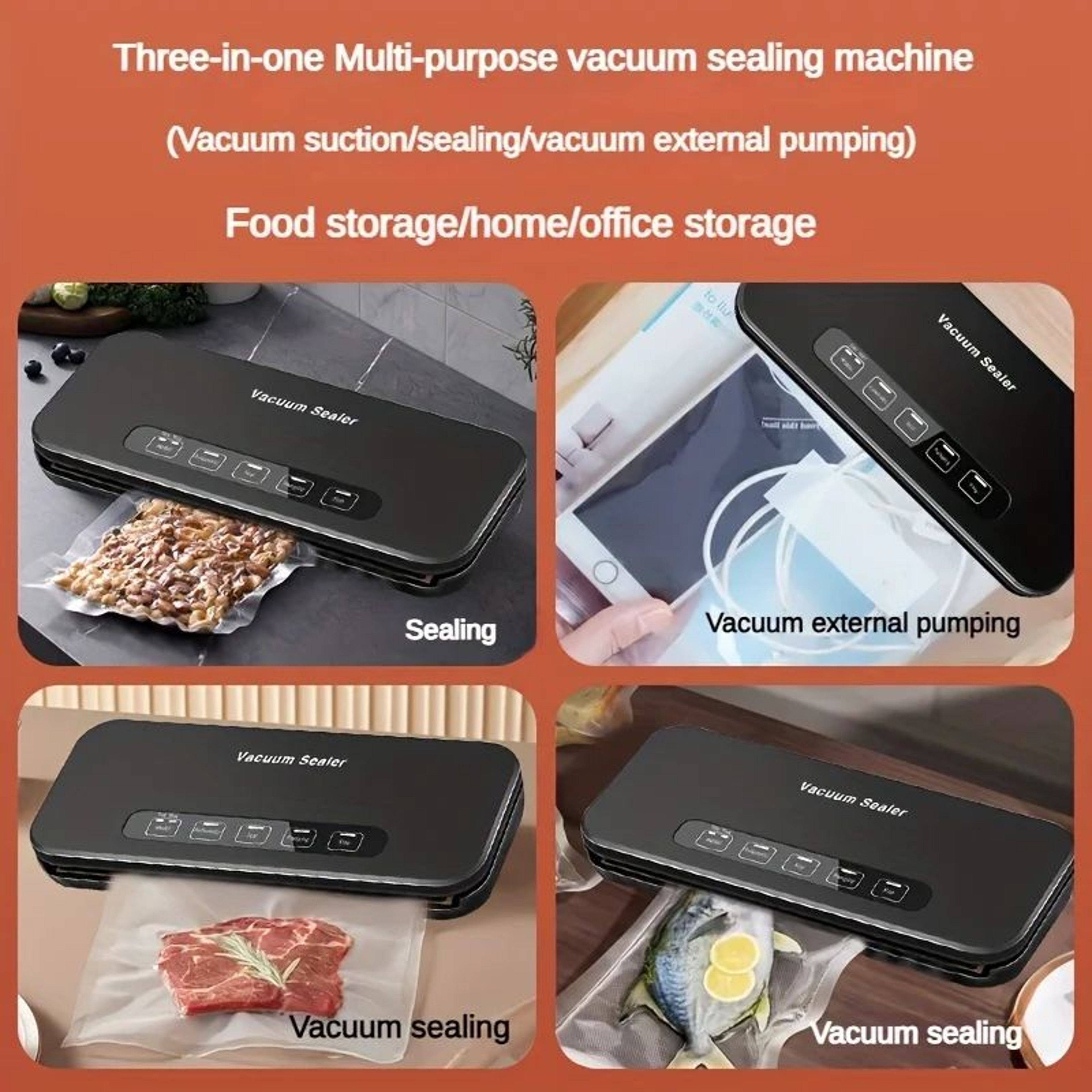 Automatic Vacuum Sealer Machine For Food Storage  Compact Household Food Preservation System 4