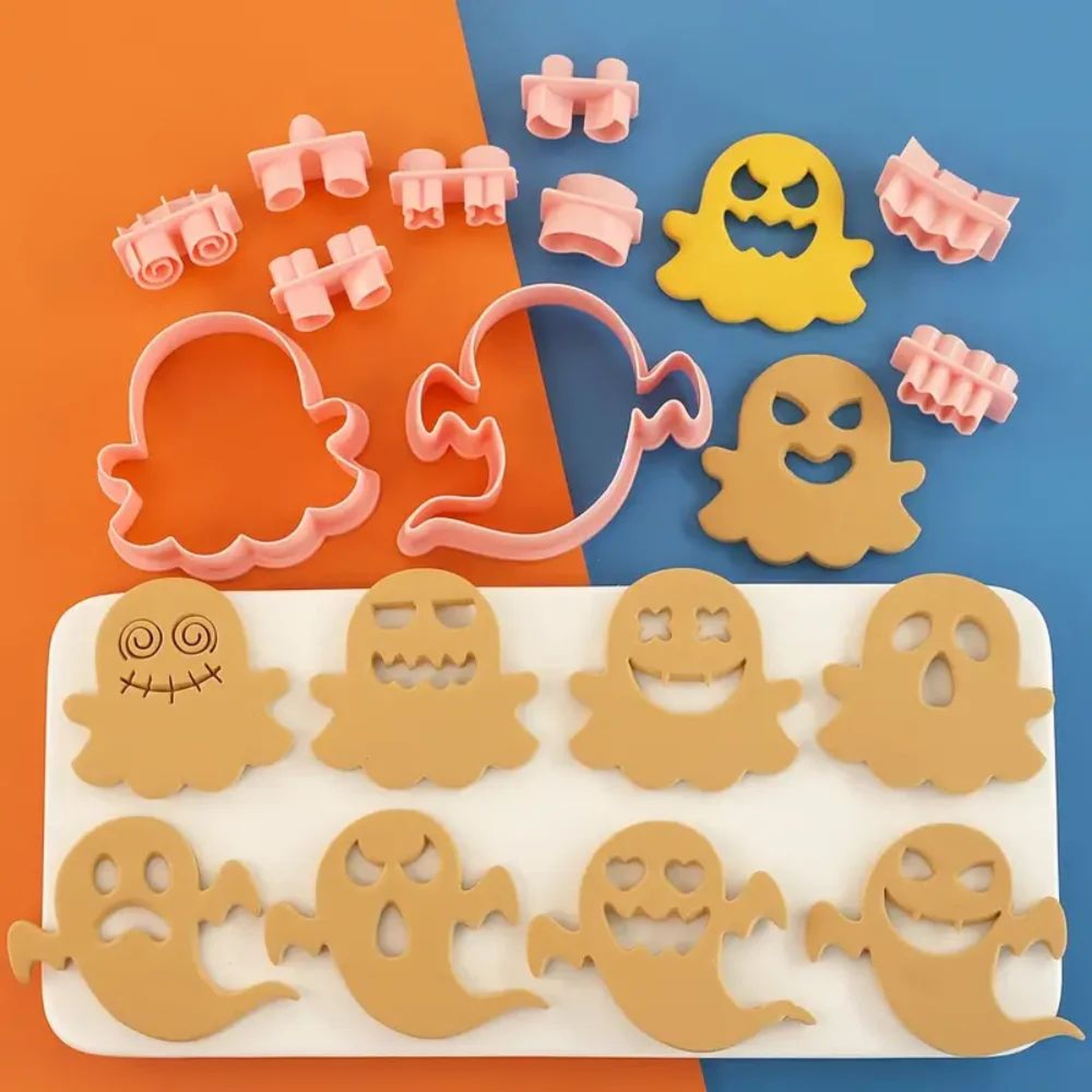 Halloween Mini Cookie Cutter Set  Stainless Steel Mini Gingerbread  Frosting Decoration Molds 5