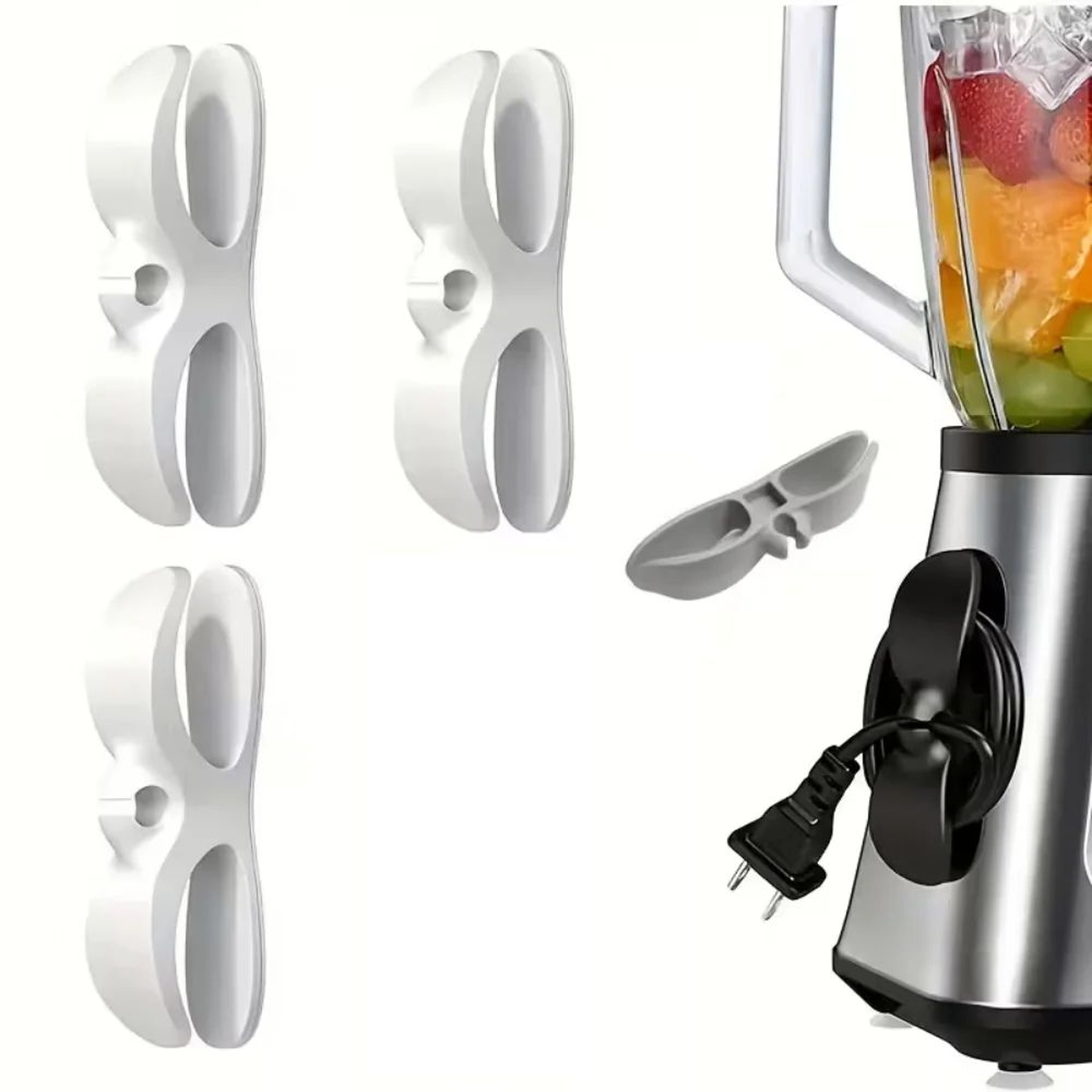 Universal Kitchen Appliance Cord Organizer Clips  HeatResistant Wire Straightener  Fixer 3Pack 0