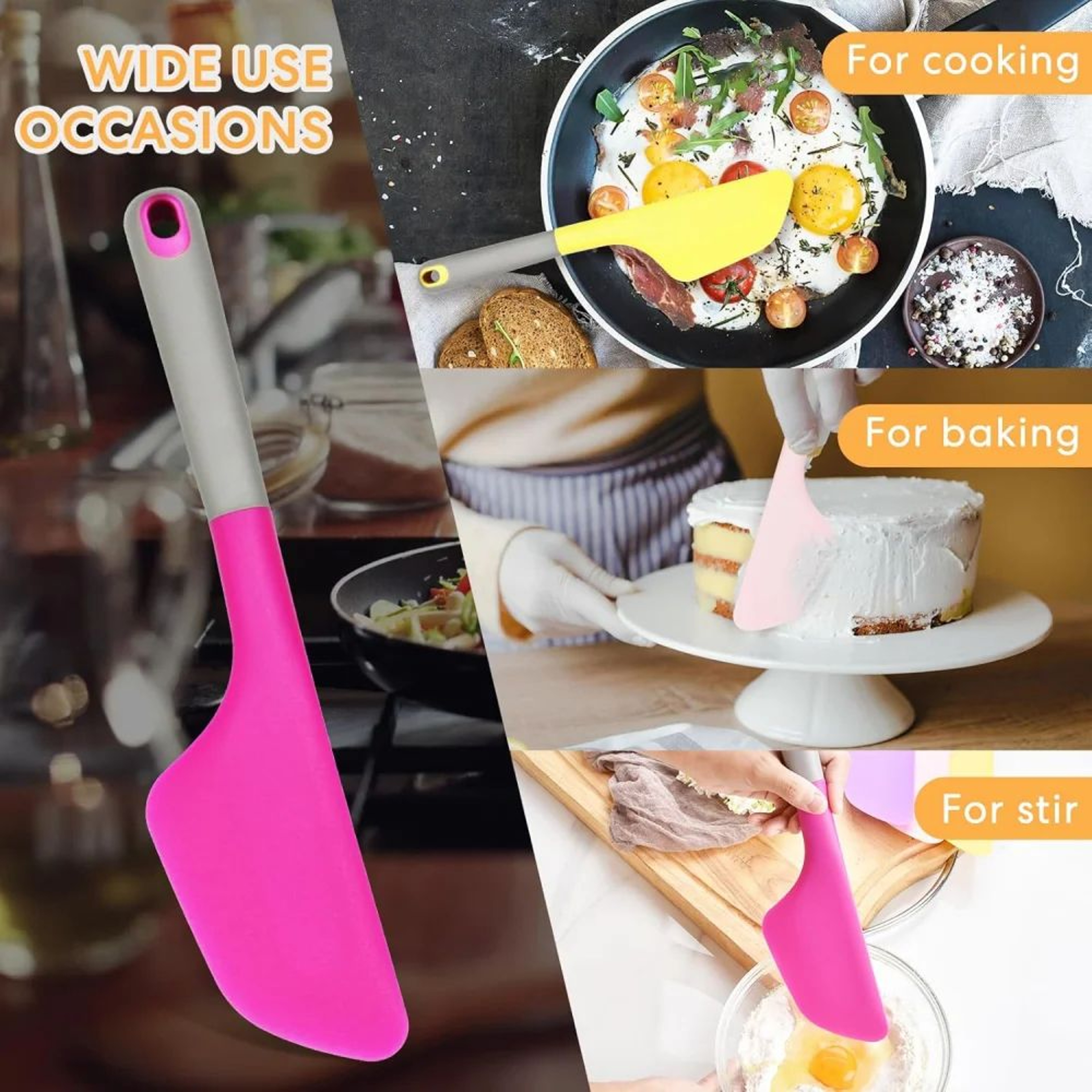 Silicone Omelette Flip  Fold Spatula For Perfect Eggs And Crepes 4