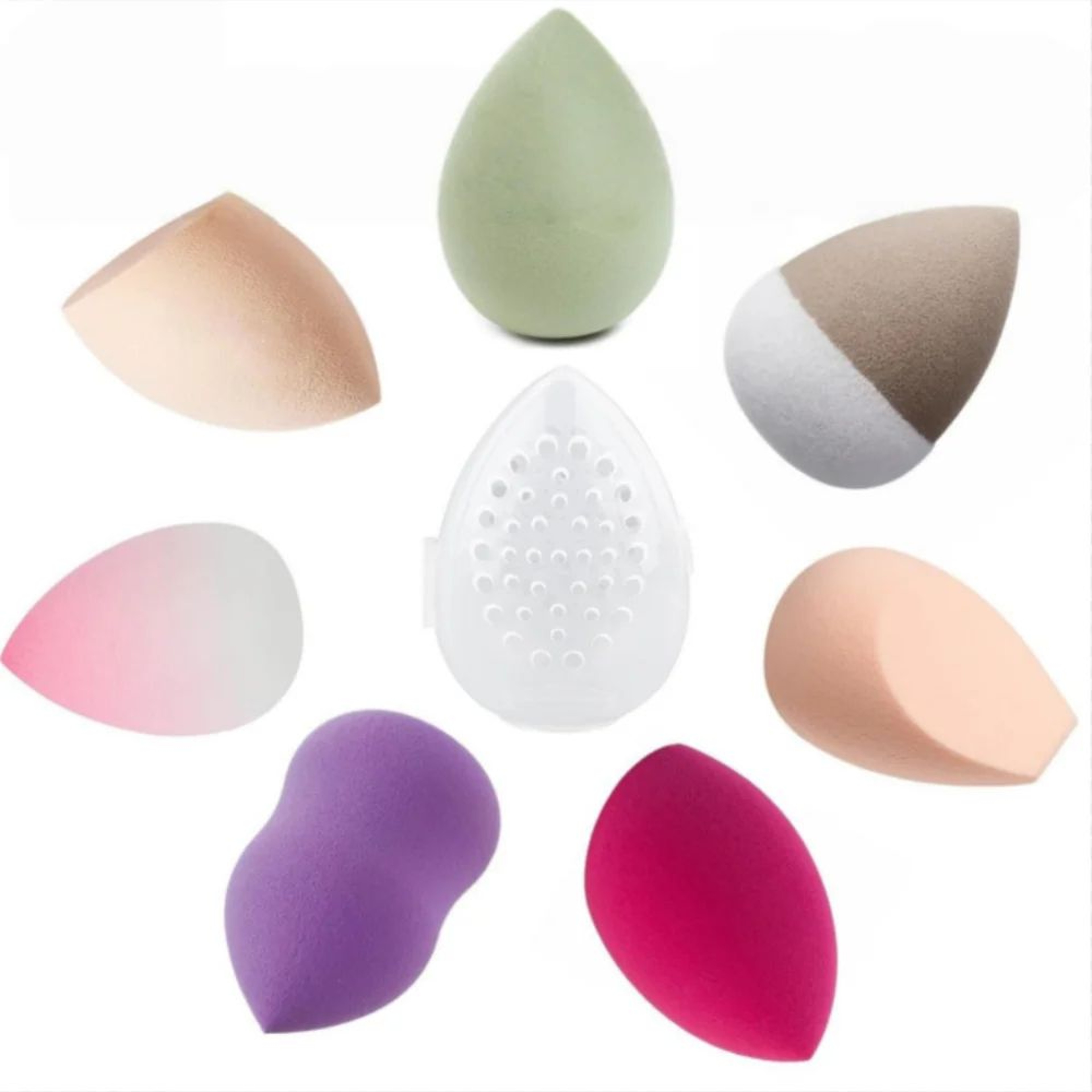 Compact Makeup Sponge Storage Box  Drying Case  Beauty Egg Organizer For Clean Ventilated Cosmetic  4