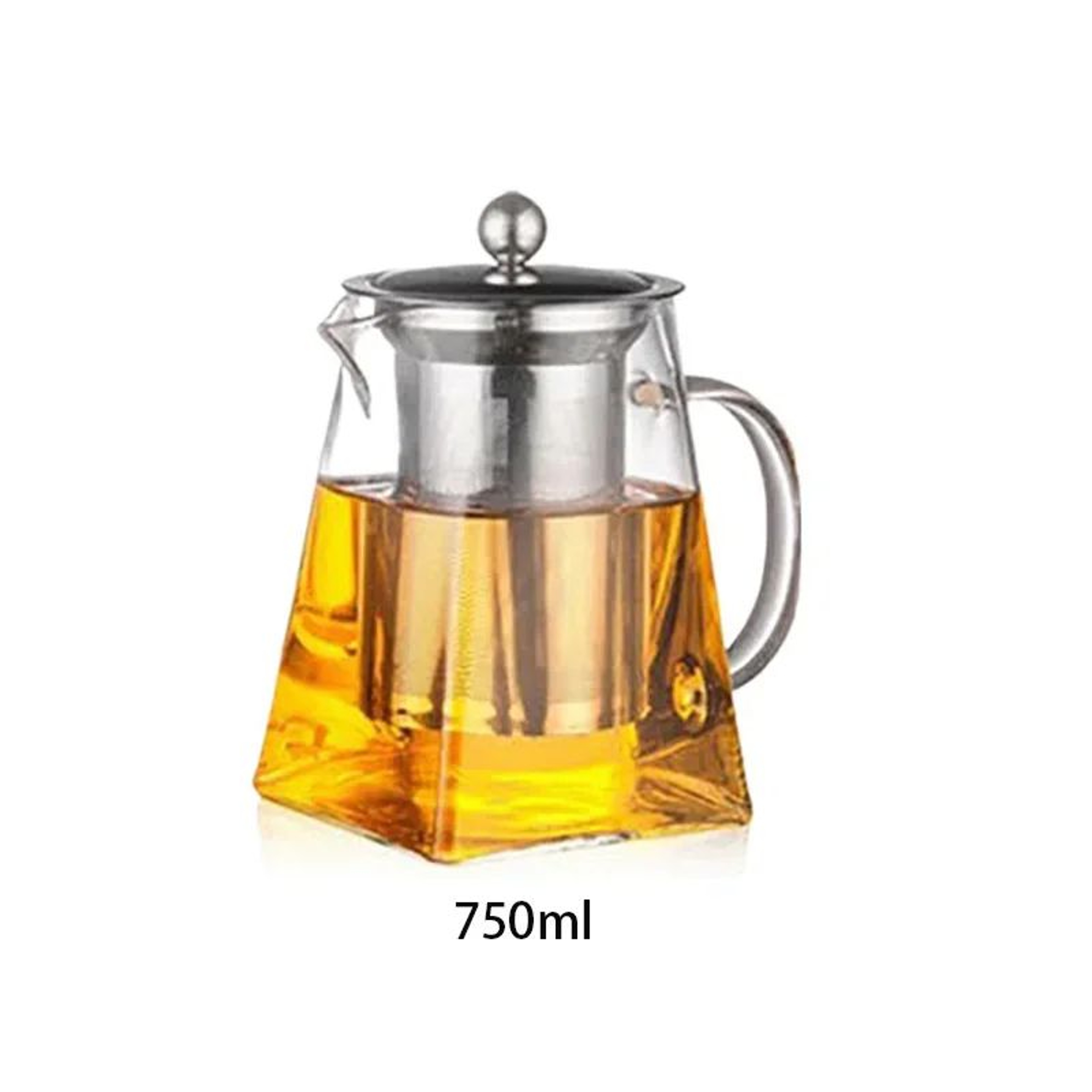 Premium Borosilicate Glass Teapot With Infuser  HeatResistant Clear Brew Pot 350550750 ML 8