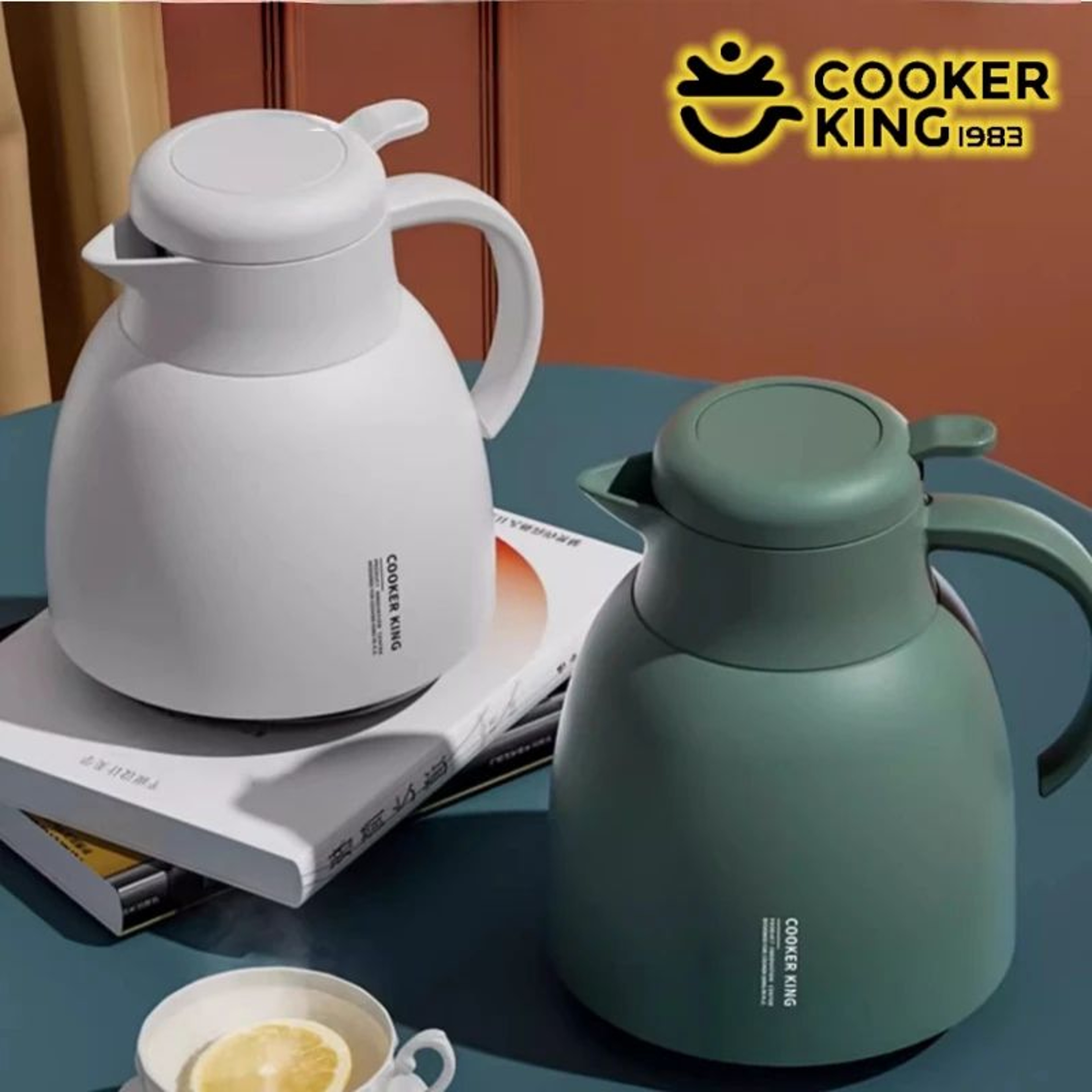 COOKER KING 1500ML Glass Thermal Kettle  Portable Insulated Water Pot For Hot  Cold Drinks 0