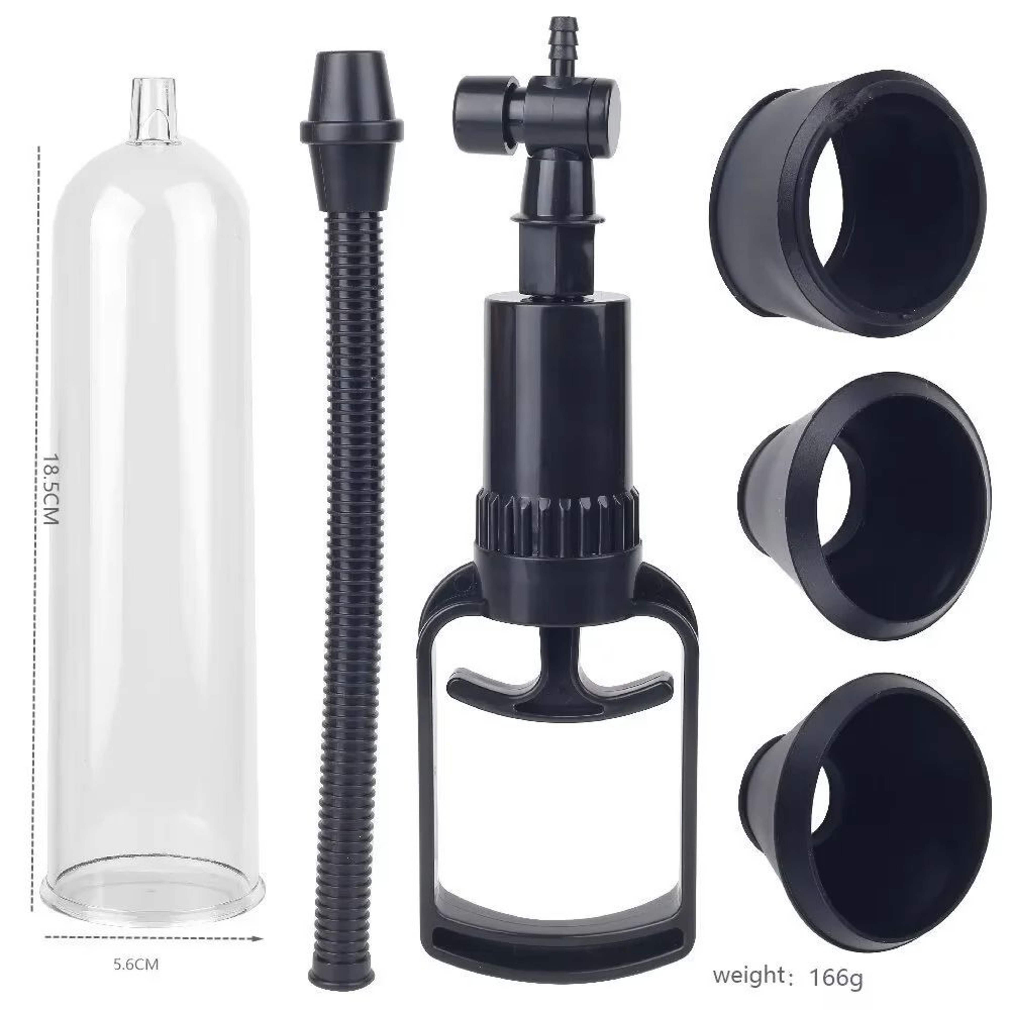 Manual Vacuum Pump Trainer For Men  Adjustable Air Pump Exerciser For Performance  Confidence 6