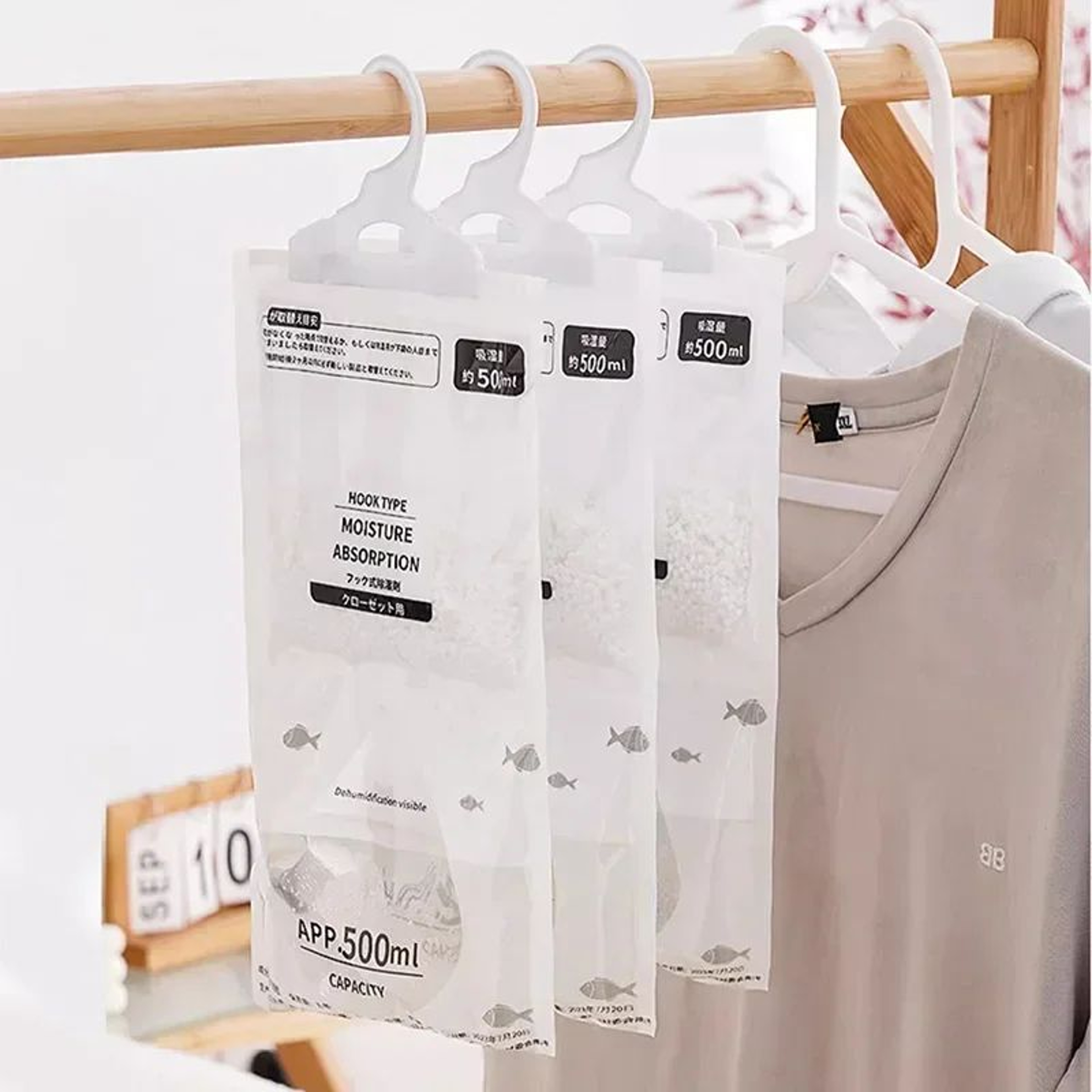 Hanging Dehumidifier Bag Moisture Absorber For Closets  Small Spaces 0