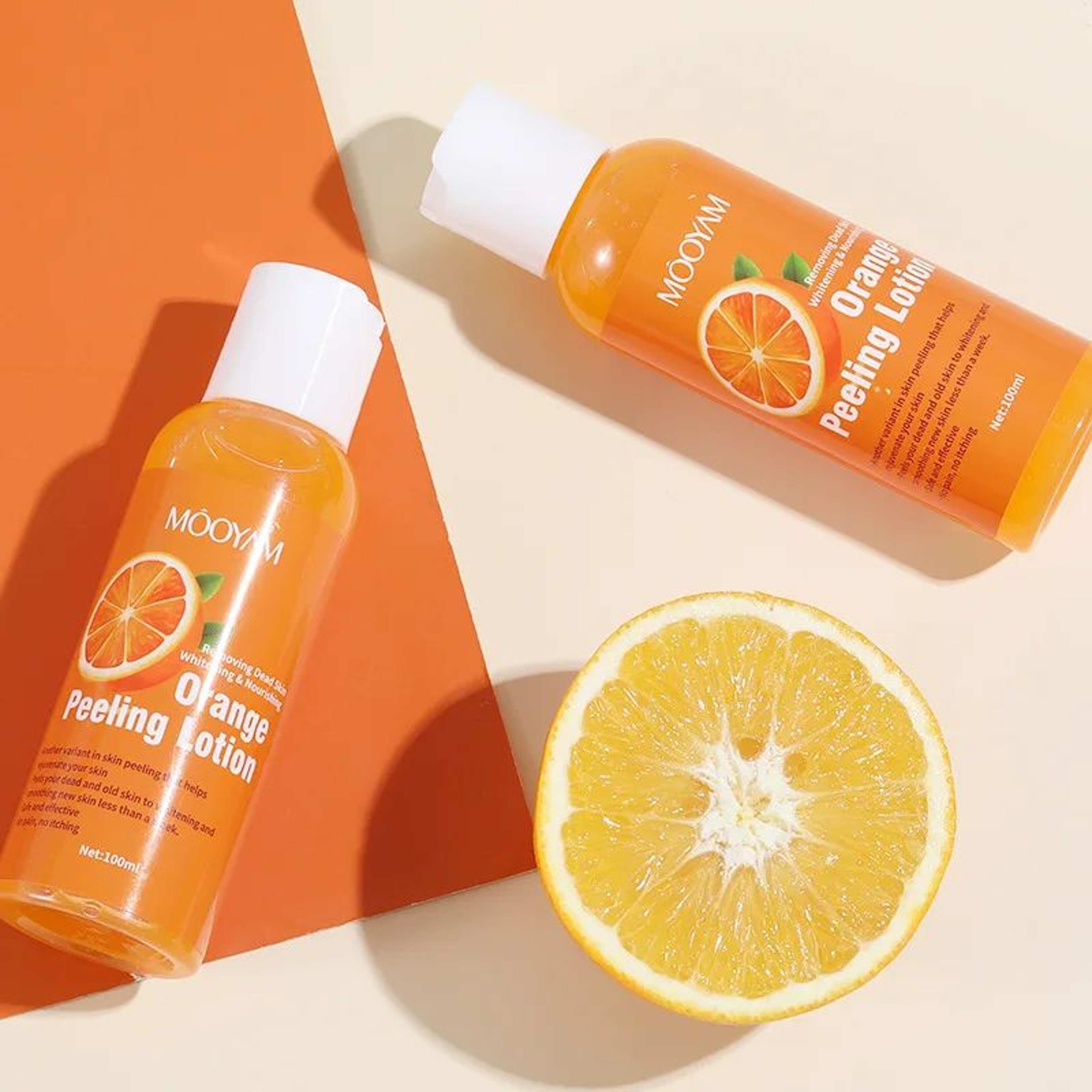 100ml Orange Peeling Oil Moisturizing Foot Exfoliator For Rough Elbows Knees  Heels 2