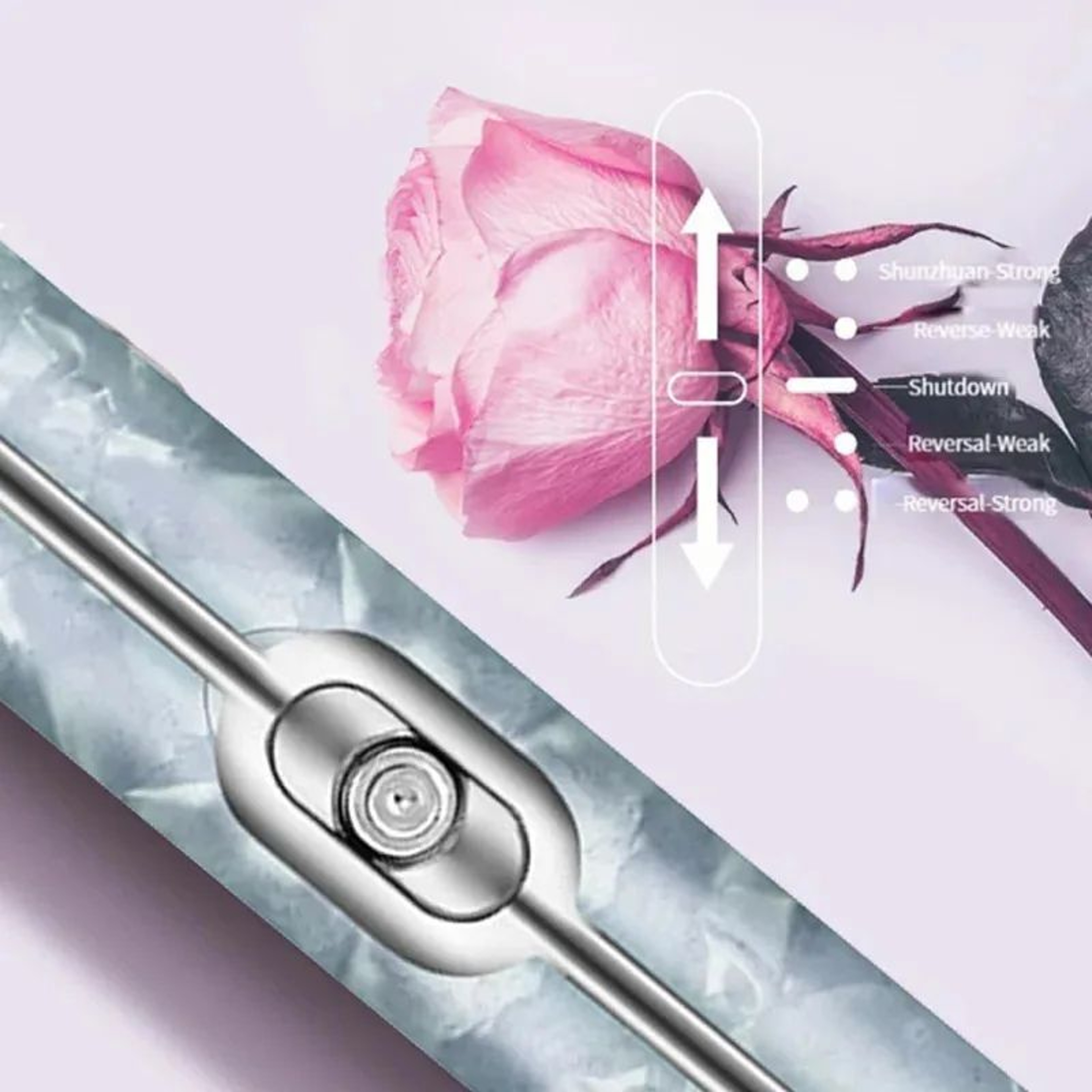 SalonSmooth Portable Nail Polisher Pen 5in1 Electric Nail Drill With Nail Drill Bits 4