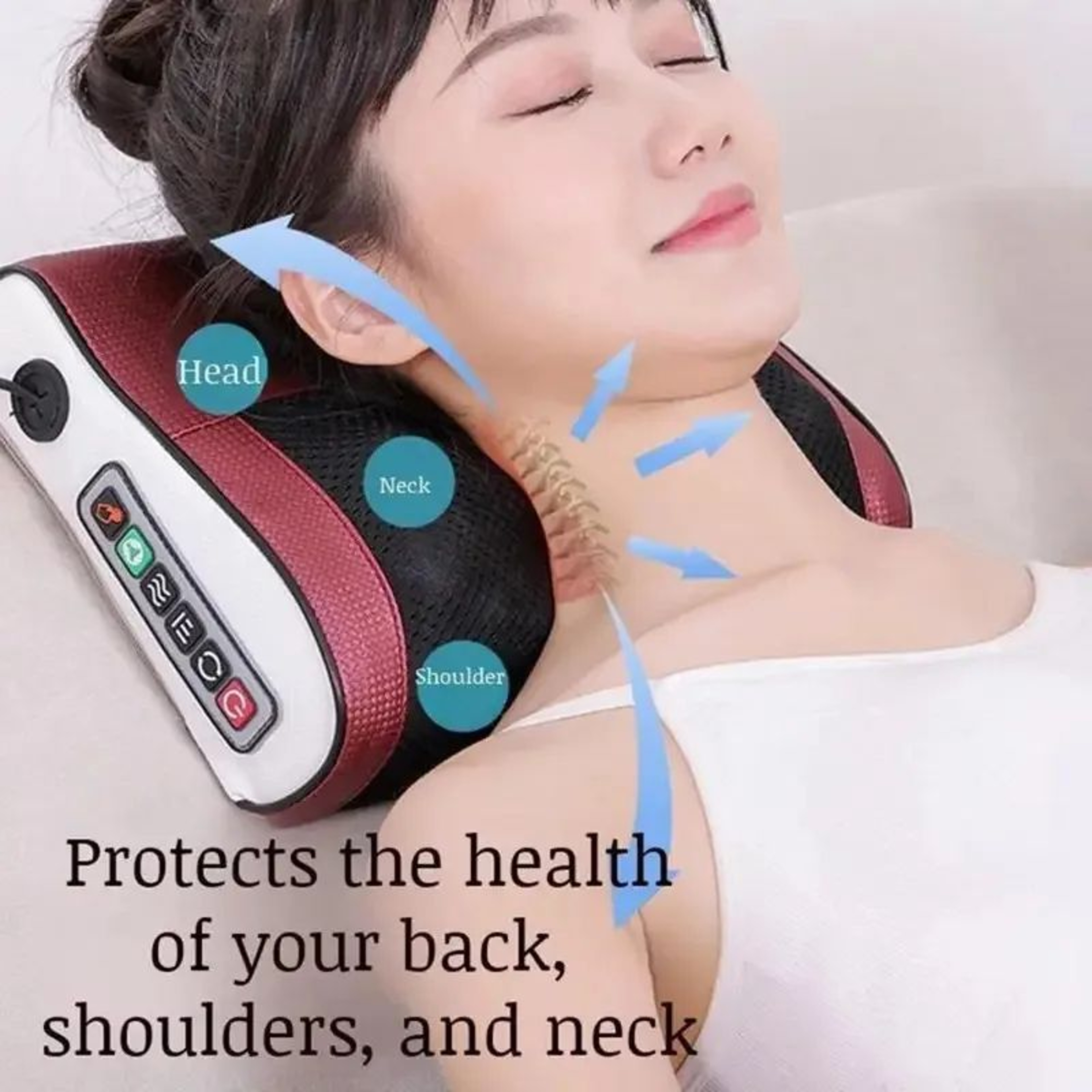 DeepKnead Heated Neck  Shoulder Massager Pillow Neck And Shoulder Massager With Heat Back Massage P 0