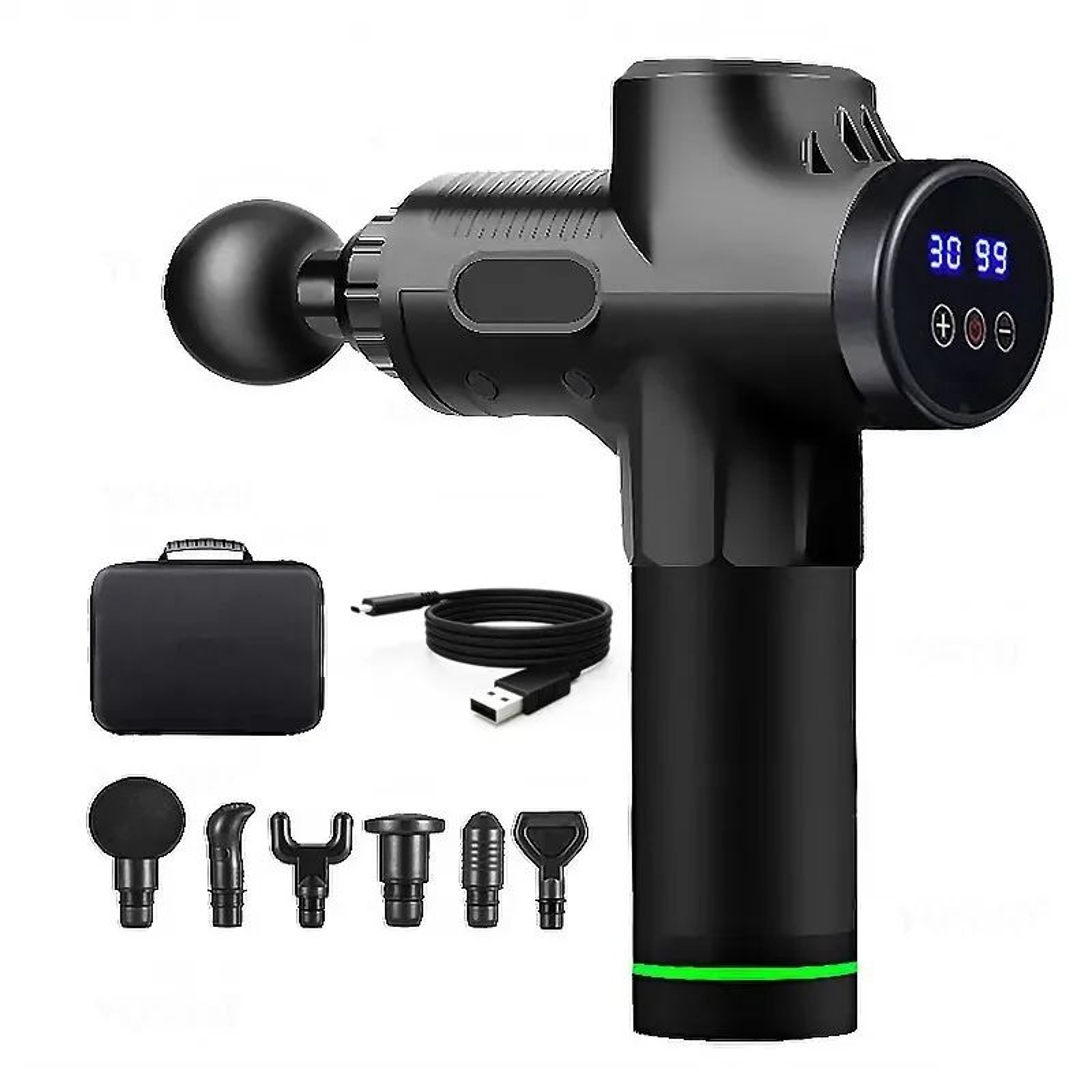 Portable Fascia Massage Gun  Deep Tissue Massager For Fast Muscle Relaxation 1 Head 8