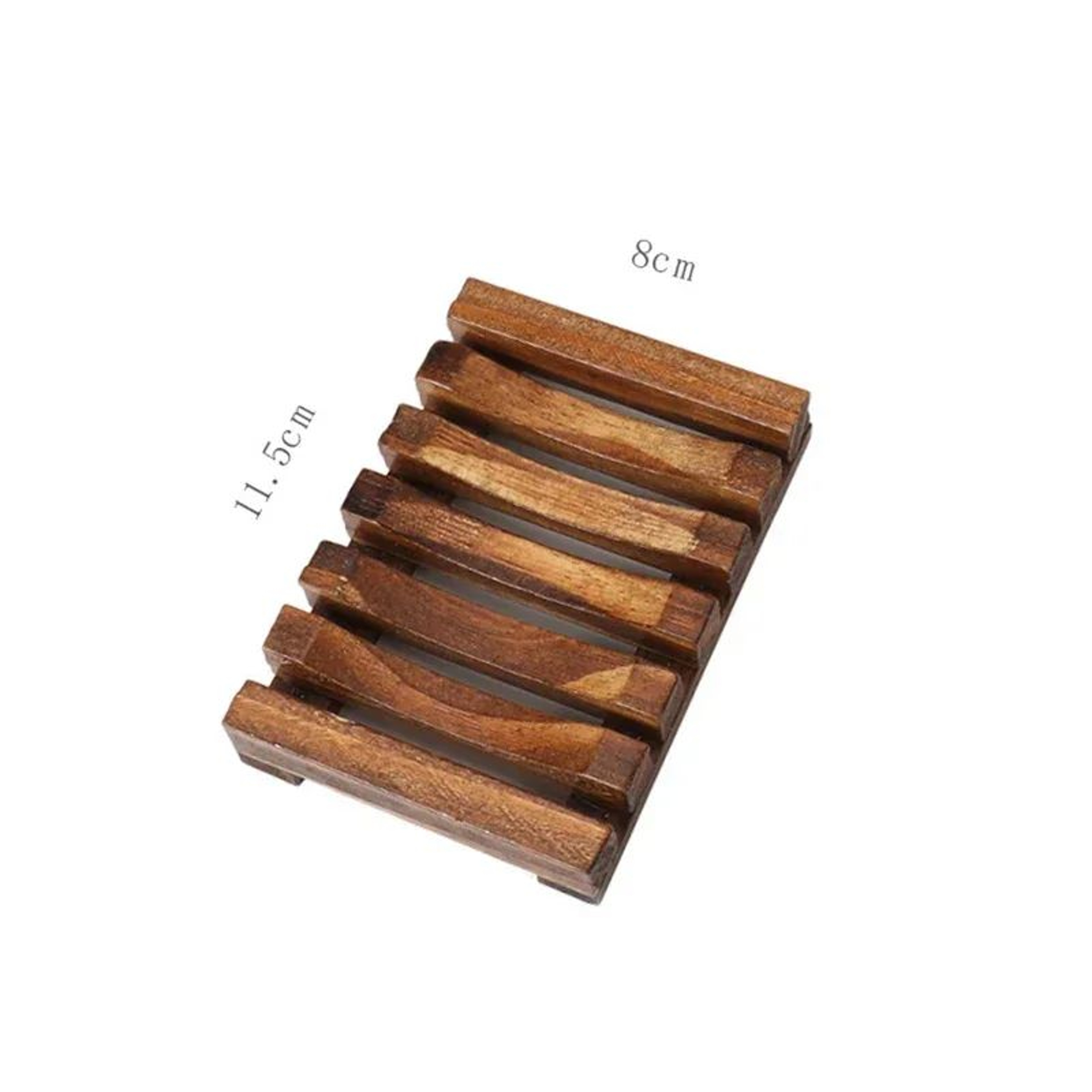 Natural Bamboo Soap Dish With Drainage  Self Draining Soap Tray Wooden Holder 9