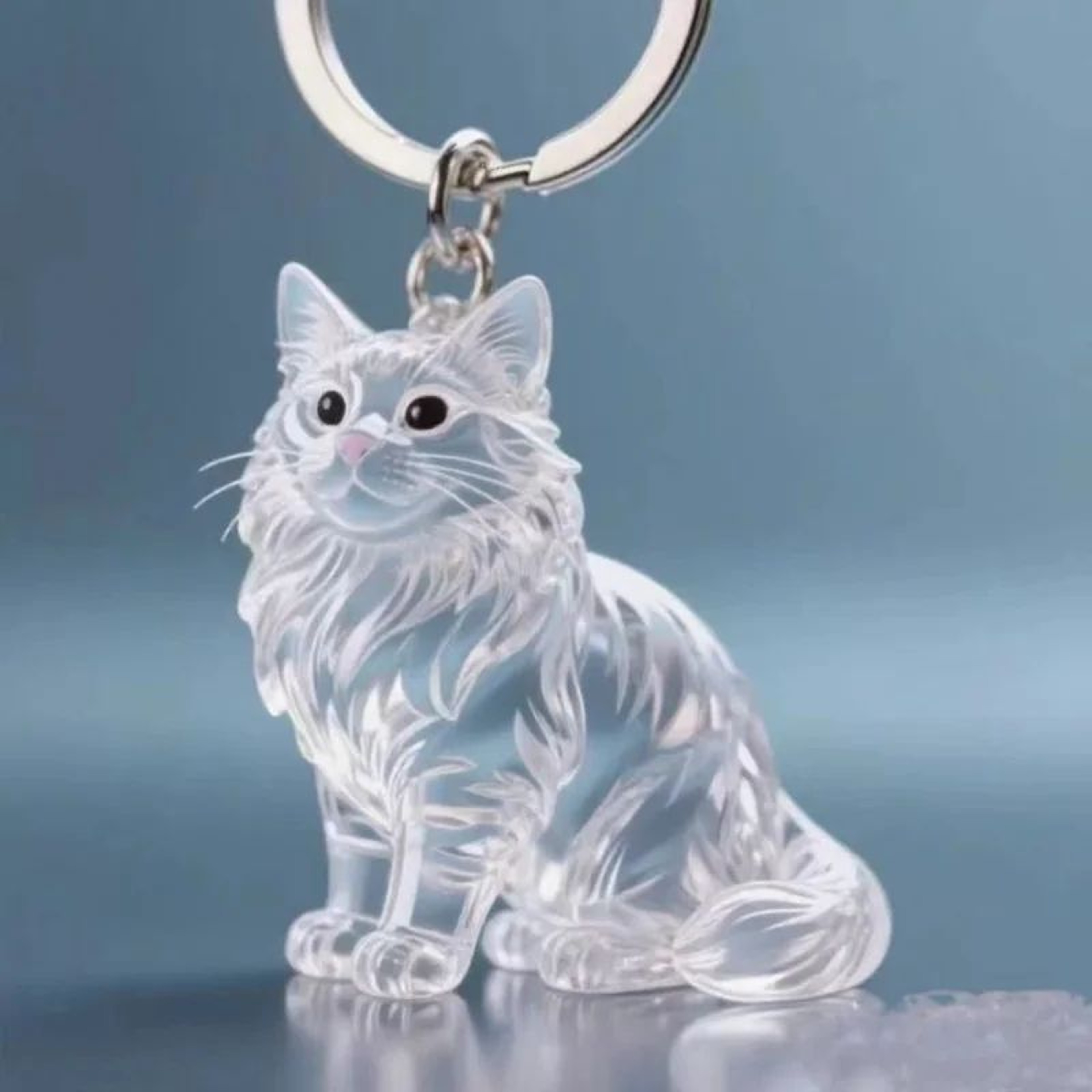 Pocket Pet Hair Remover Keychain  Reusable Pet Hair Remover Pendant With Hidden Collector 0