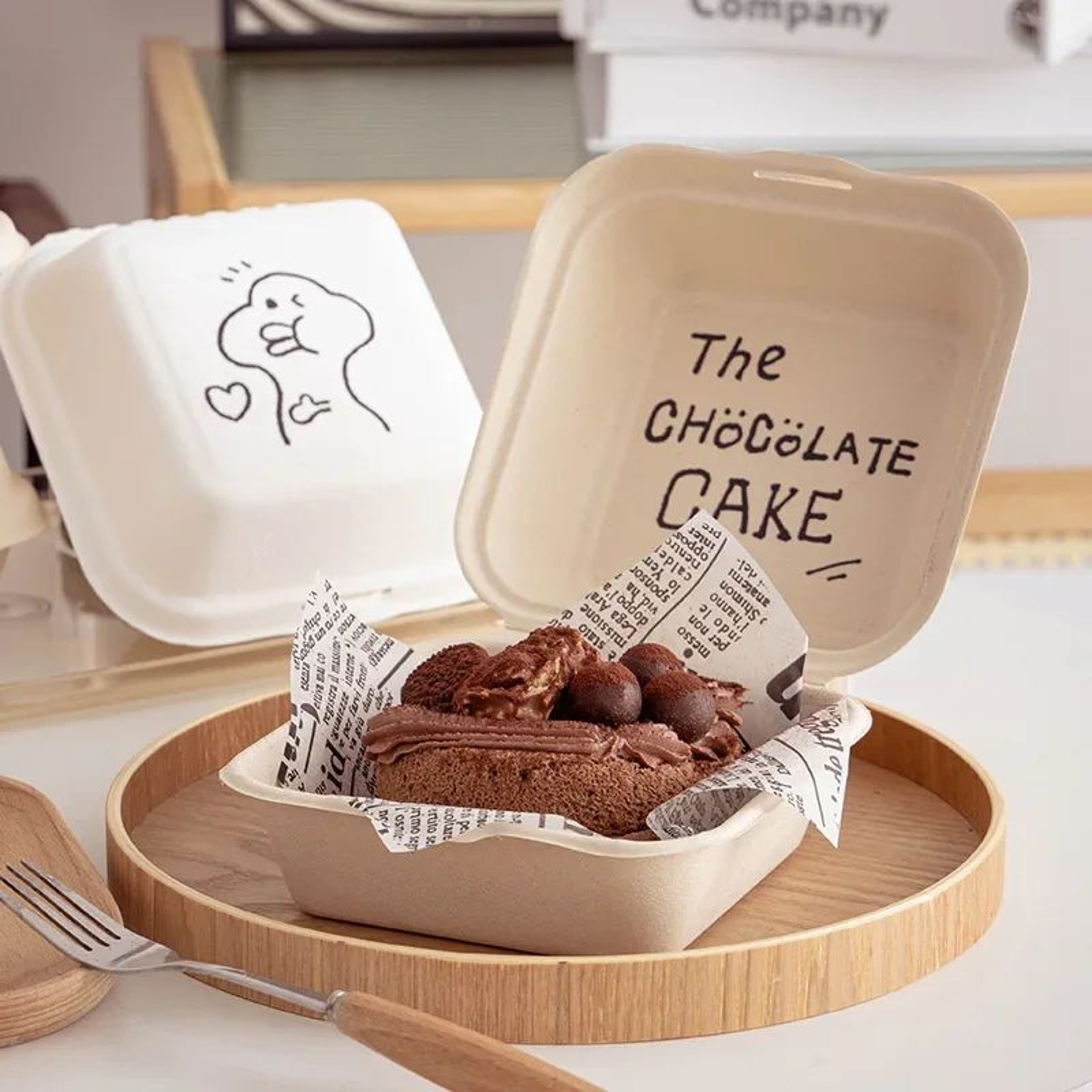 EcoFriendly Biodegradable Bento Containers With Lids 1020 Pack For Lunch Desserts  Takeout 4