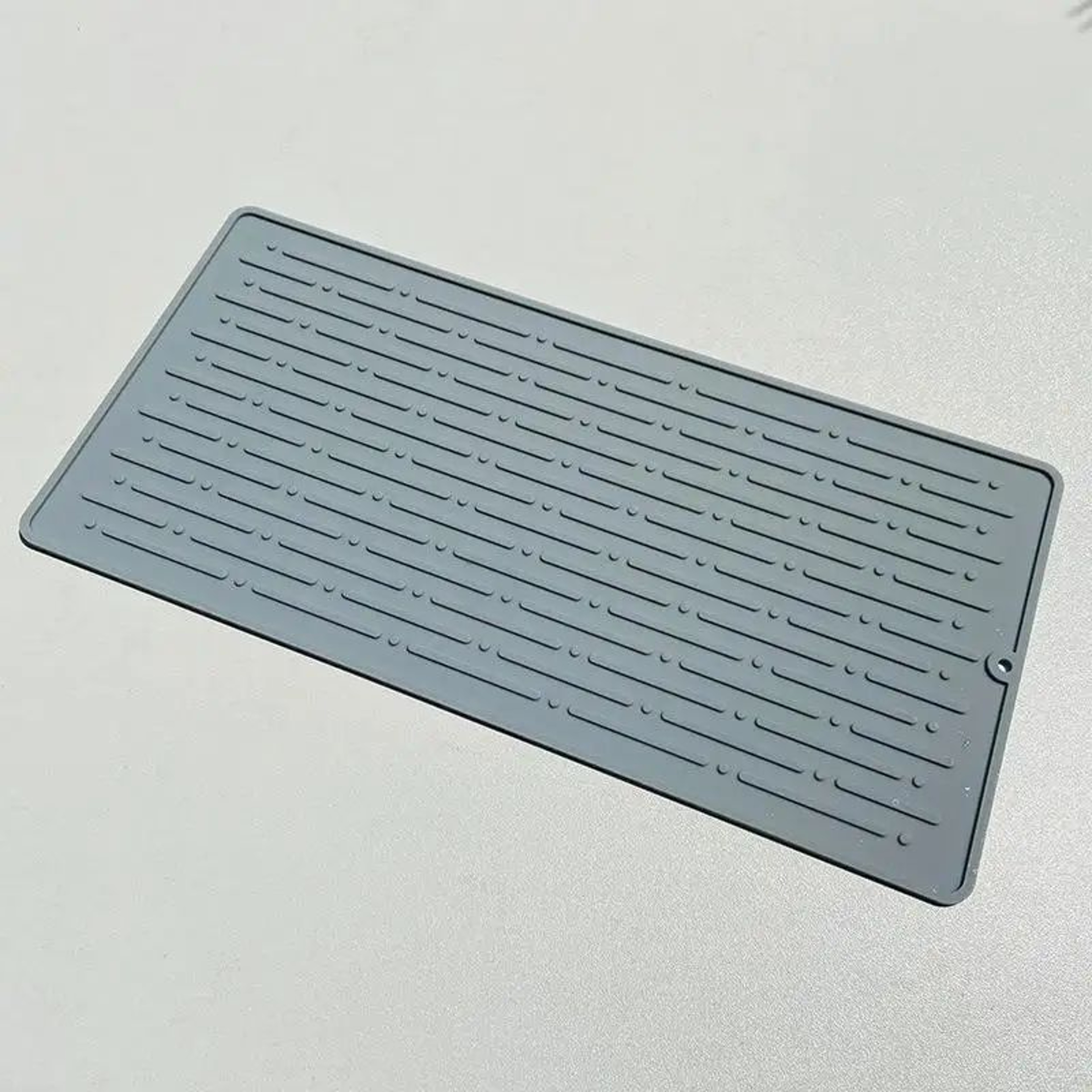 Foldable Silicone Dish Drying Mat Heat Resistant NonSlip Drainer Pad For Countertops 7