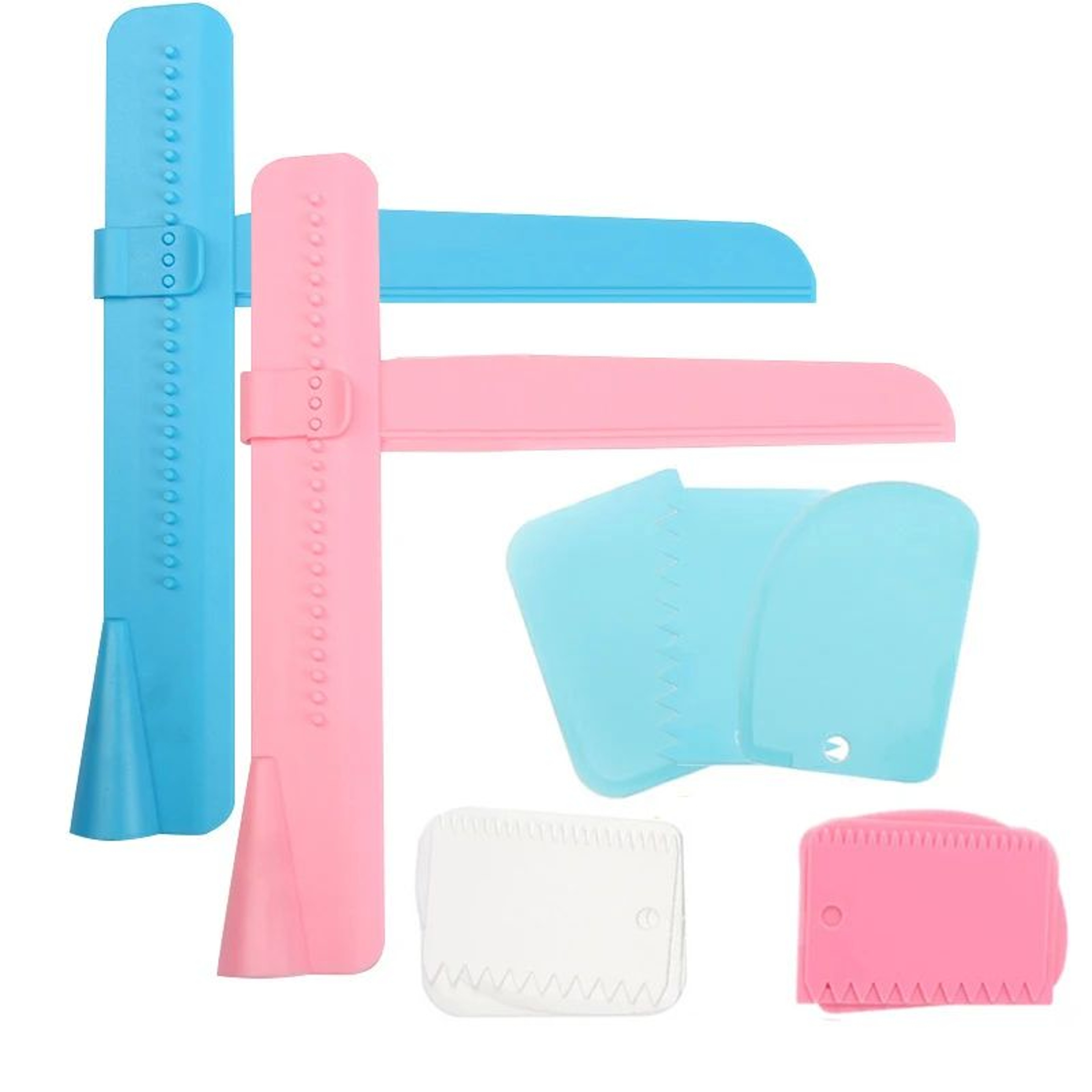 Irregular Edge Cake Scraper Set Icing Smoother  Cake Decorating Comb For Clean Buttercream Lines 0