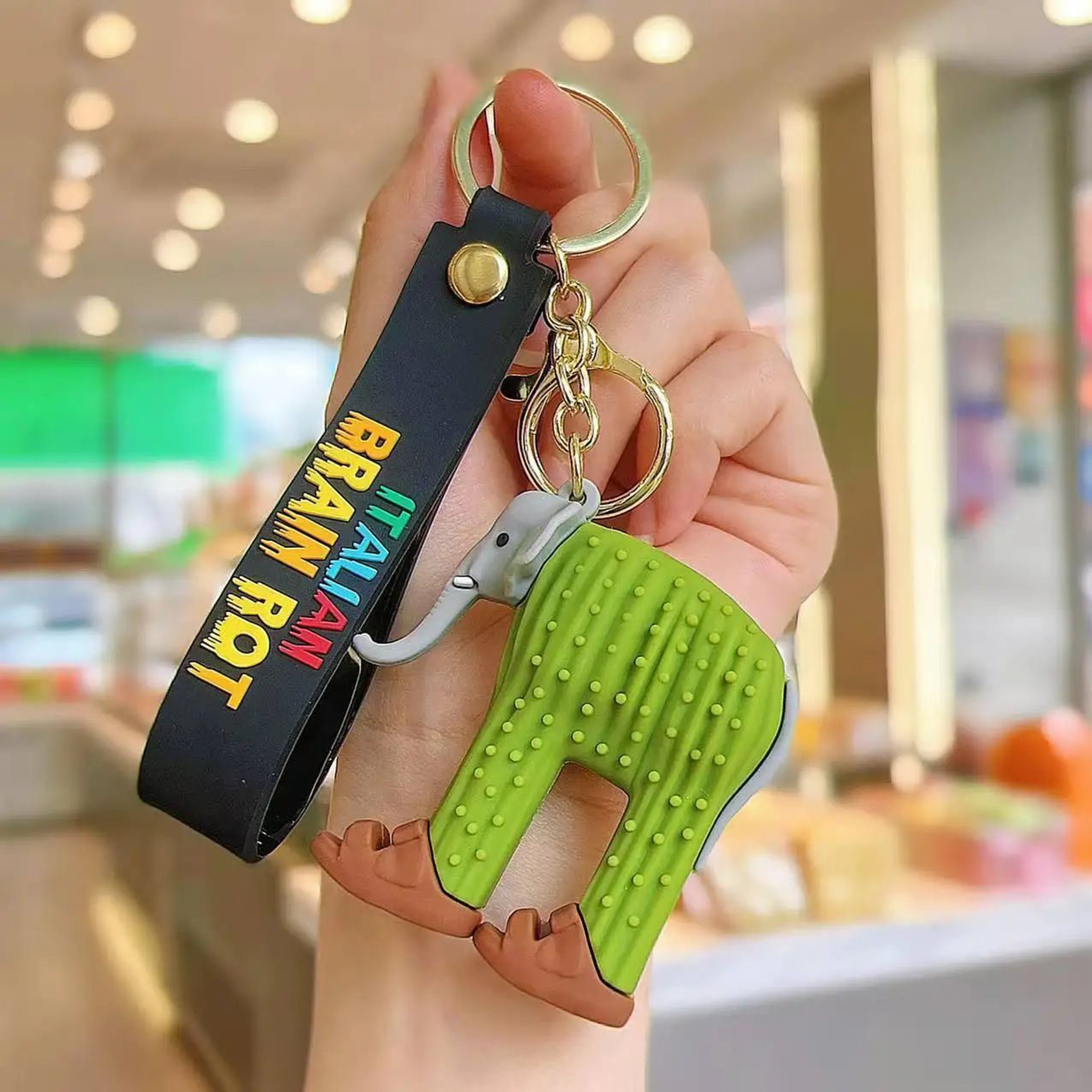 Creative Character Wrist Strap Keychain Pendant  Collectible Figurine Bag Charm 8