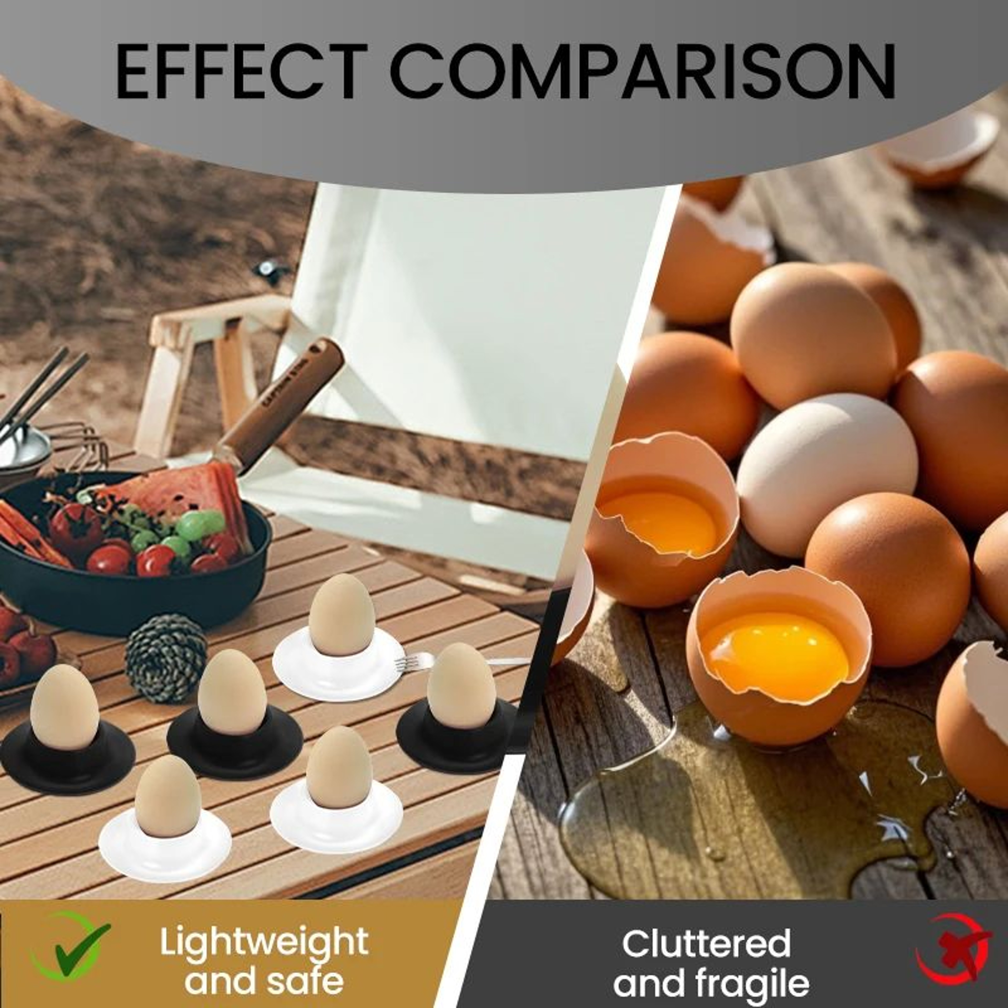 34Grid Egg Holder For Refrigerator With Lid  Clear Egg Storage Container AntiSlip Tray 3